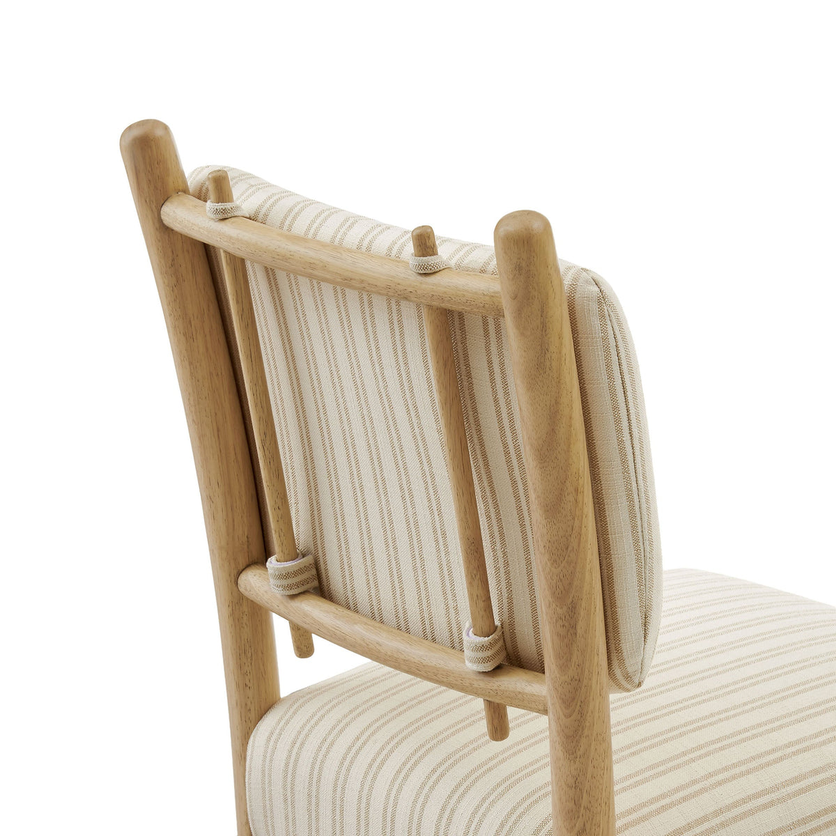 Mauden Striped Dining Side Chairs Set of 2