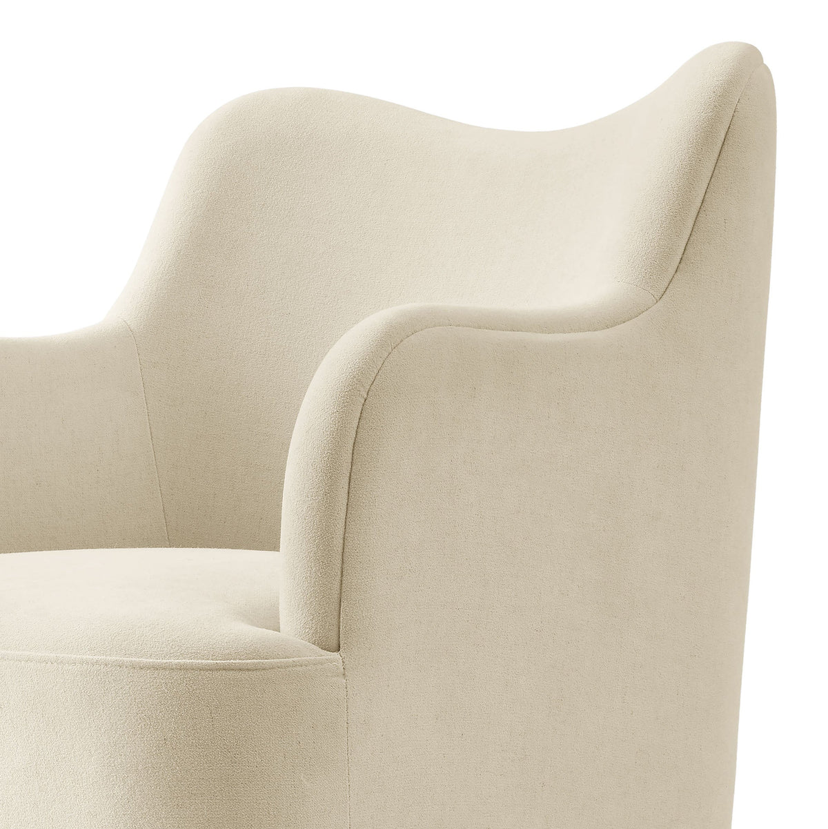 Cordelle Linen Blend Swivel Dining Chair