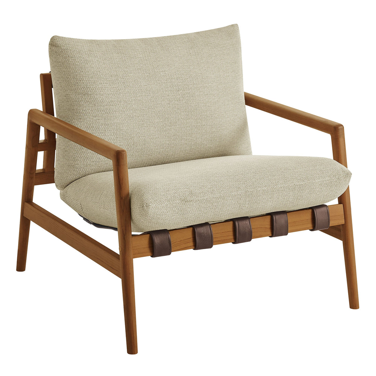 Nomi Outdoor Teak Wood Sling Chair