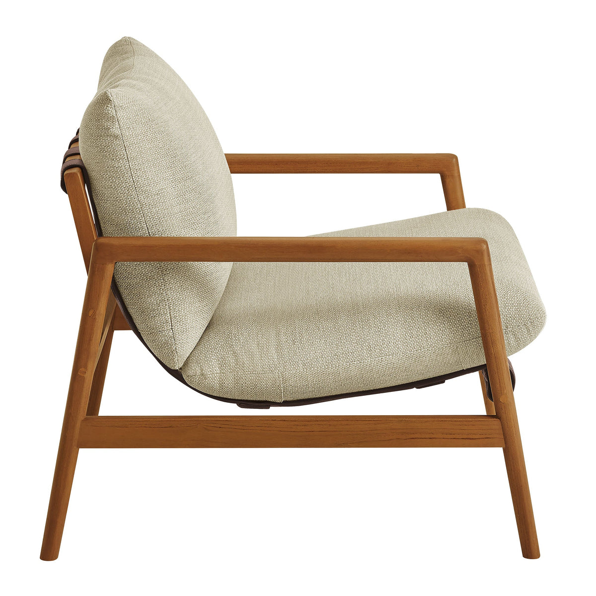 Nomi Outdoor Teak Wood Sling Chair