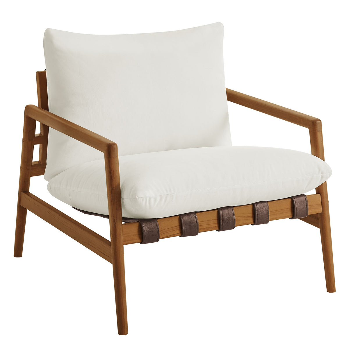 Nomi Outdoor Teak Wood Sling Chair
