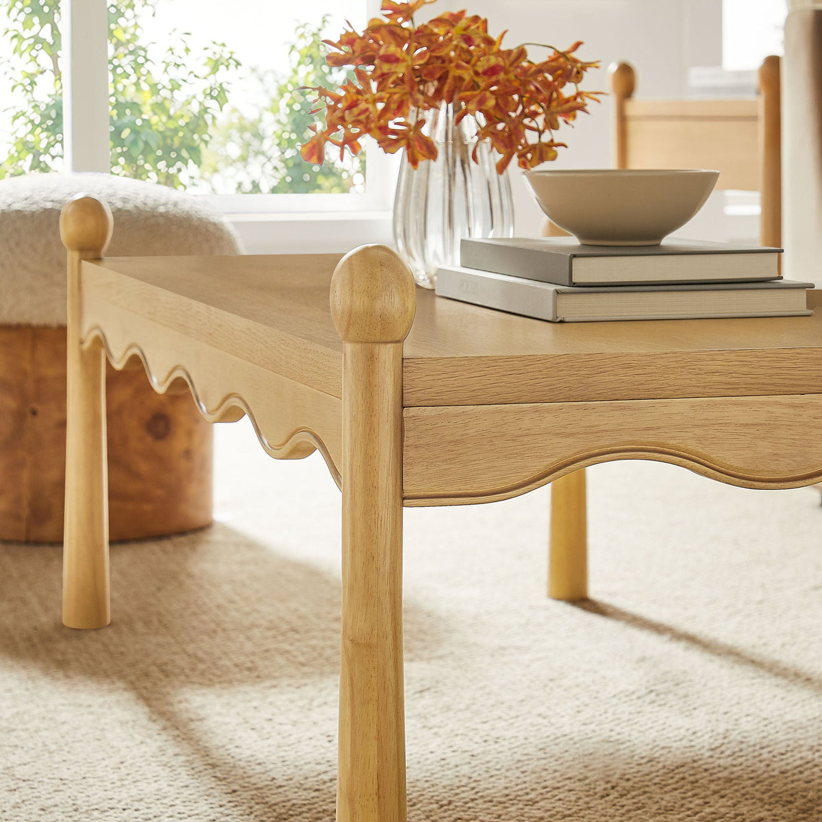 Darcy 46 Inch Wood Coffee Table