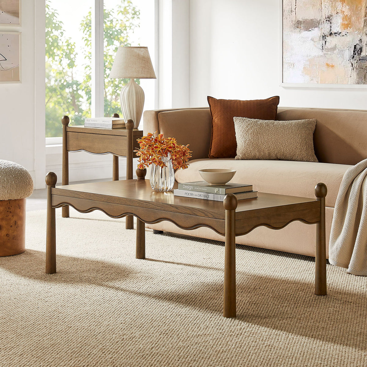 Darcy 46 Inch Wood Coffee Table