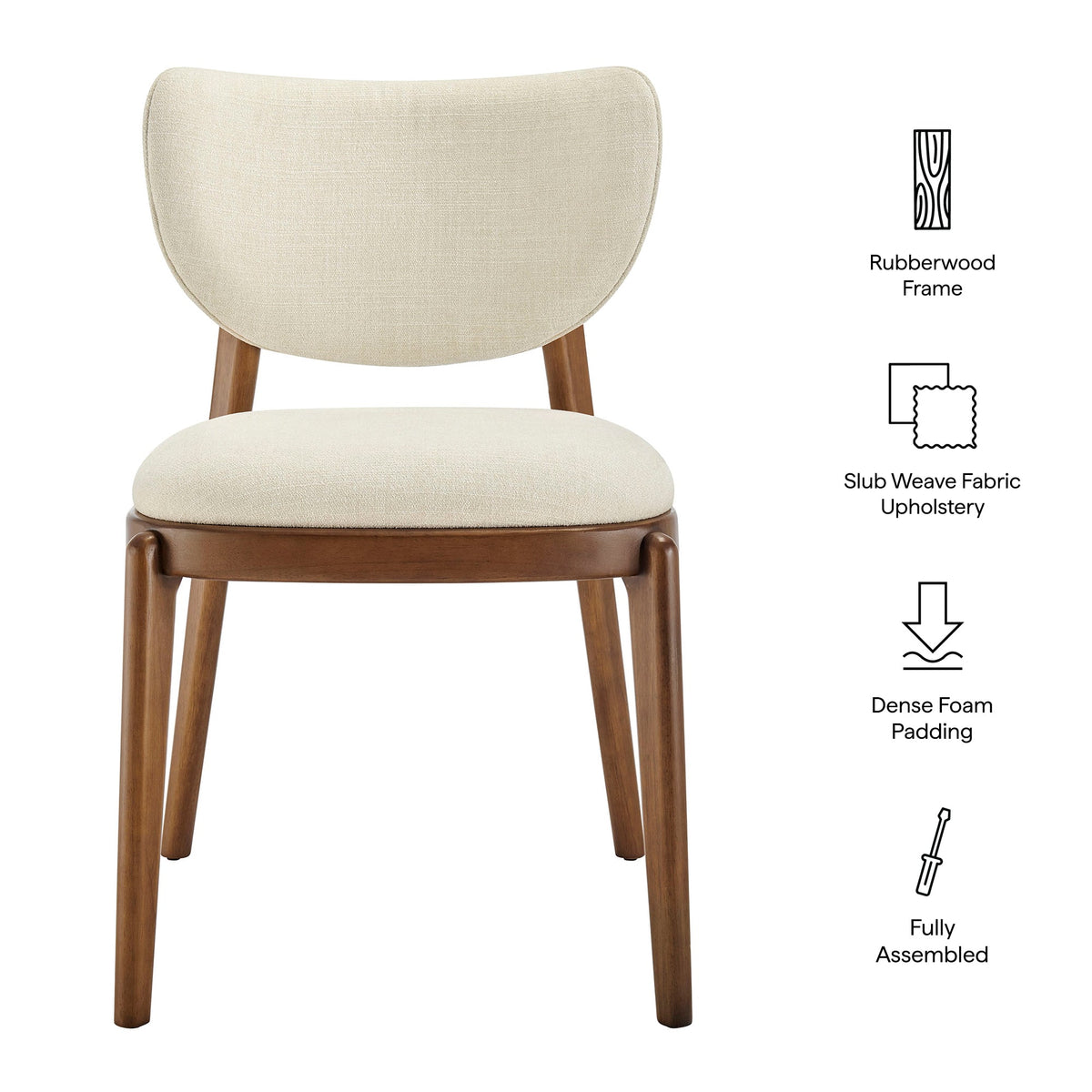Fenwick Fabric Dining Chairs Set of 2