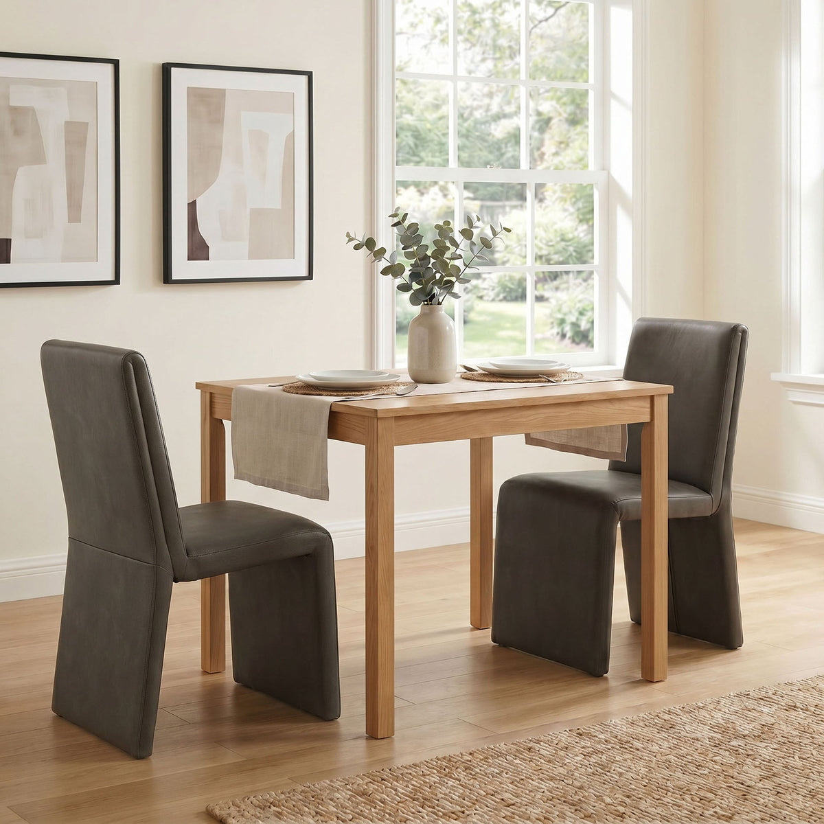Emory Vegan Leather Dining Side Chair Set of 2 - view 16