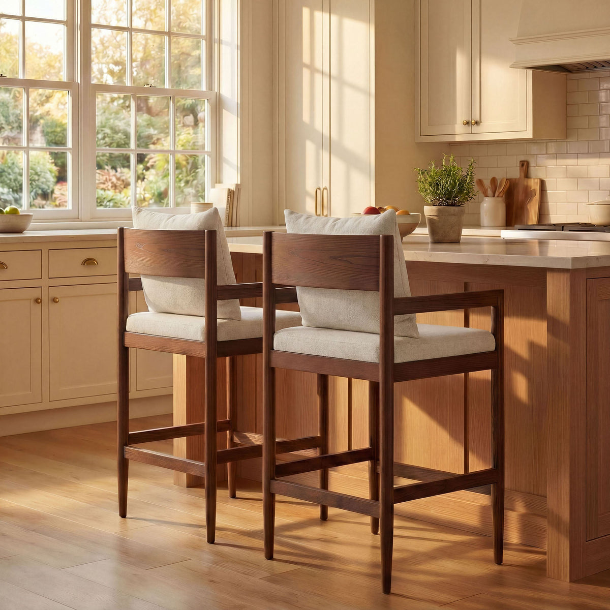 Remington Wood Counter Stool Set of 2