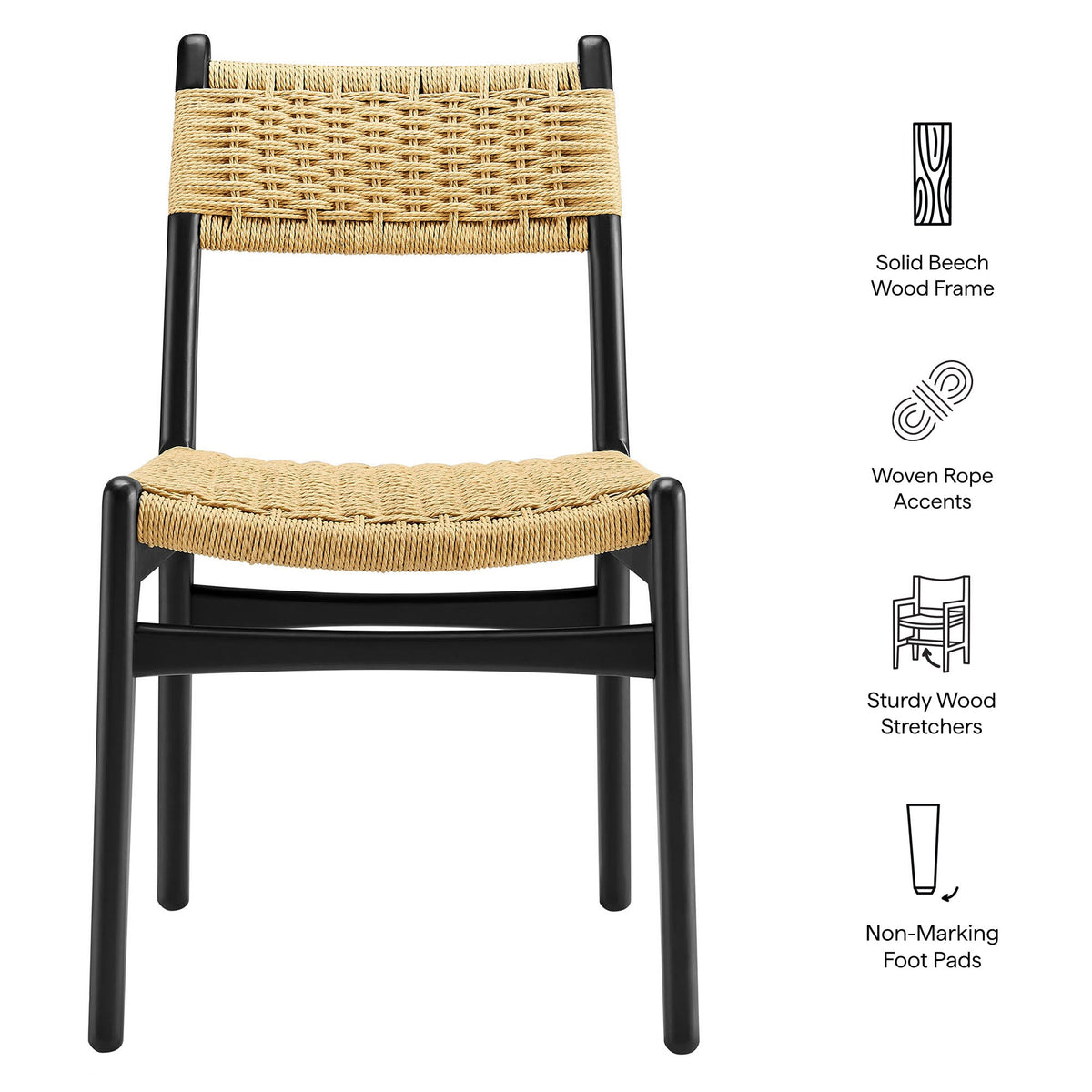 Wynn Rope and Wood Dining Side Chair