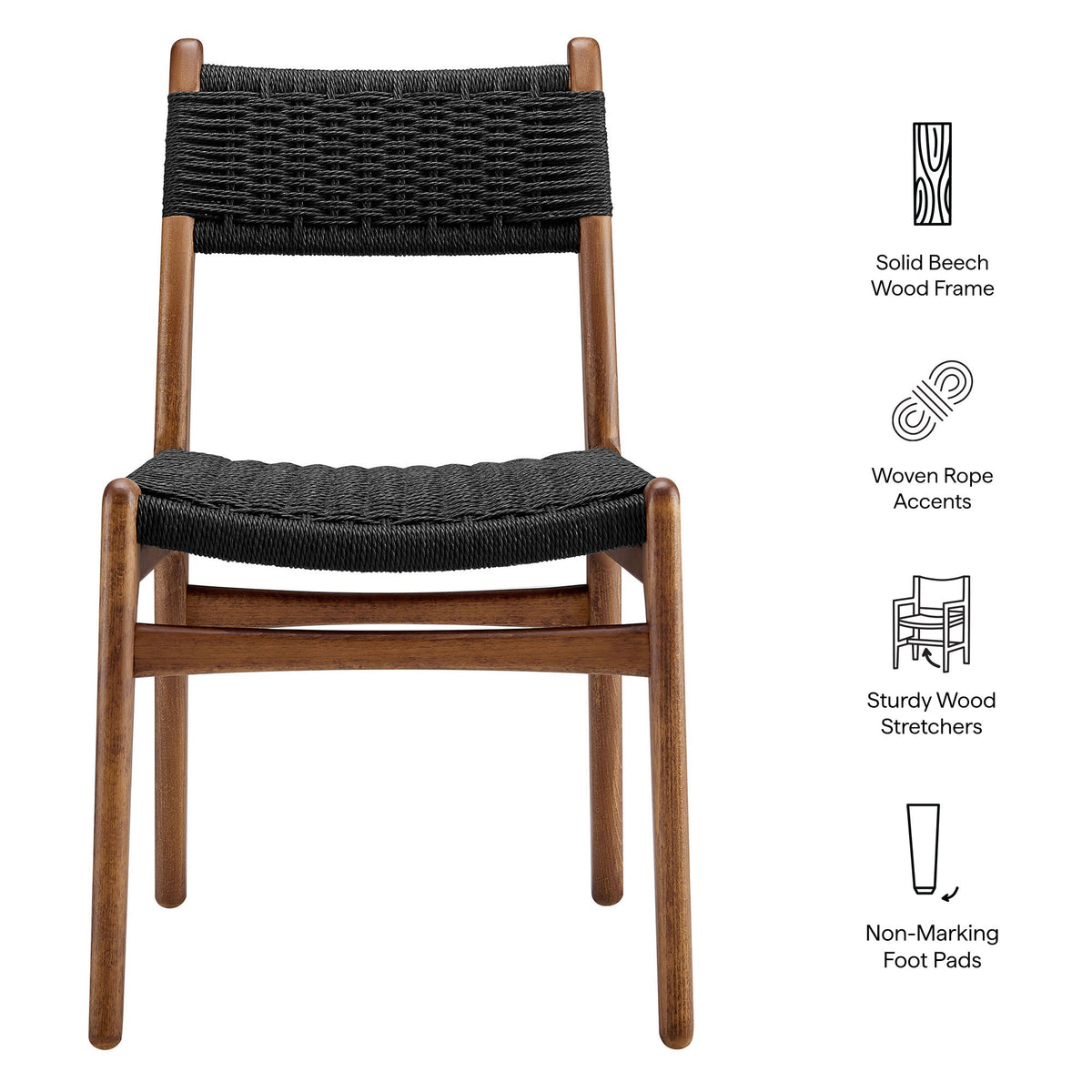 Wynn Rope and Wood Dining Side Chair