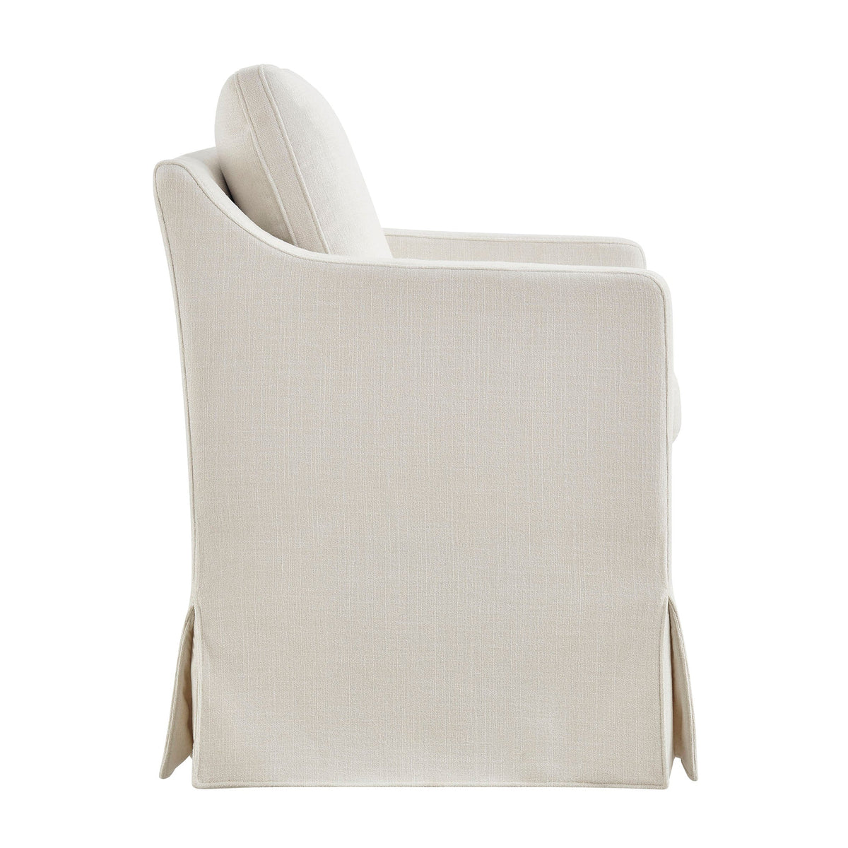 Serene Slipcovered Performance Fabric Dining Armchair