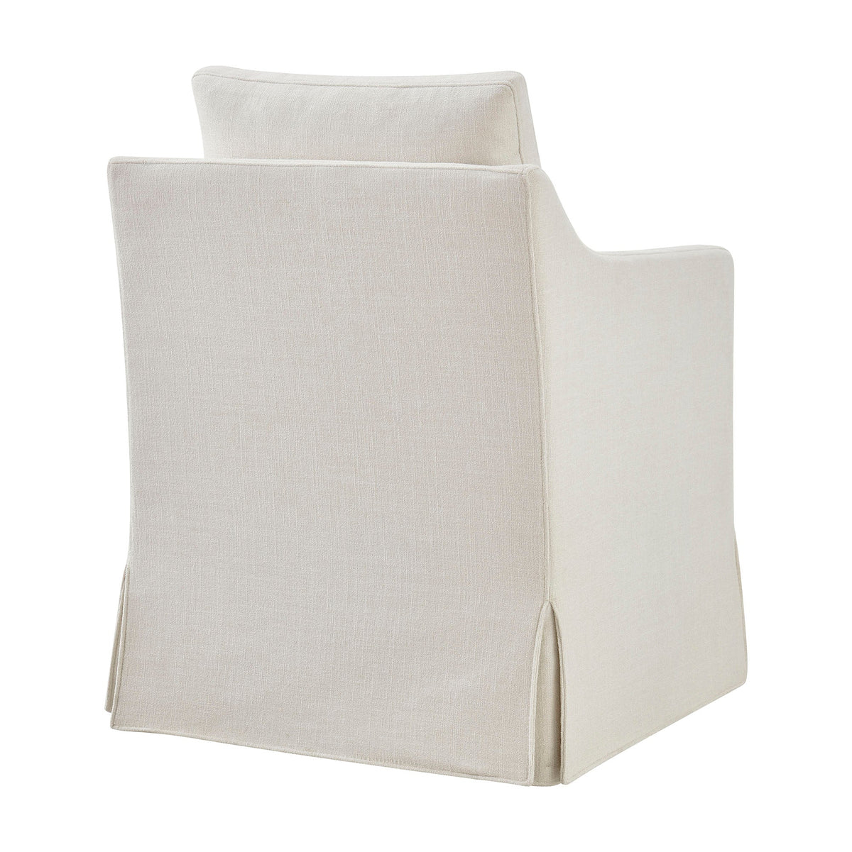 Serene Slipcovered Performance Fabric Dining Armchair