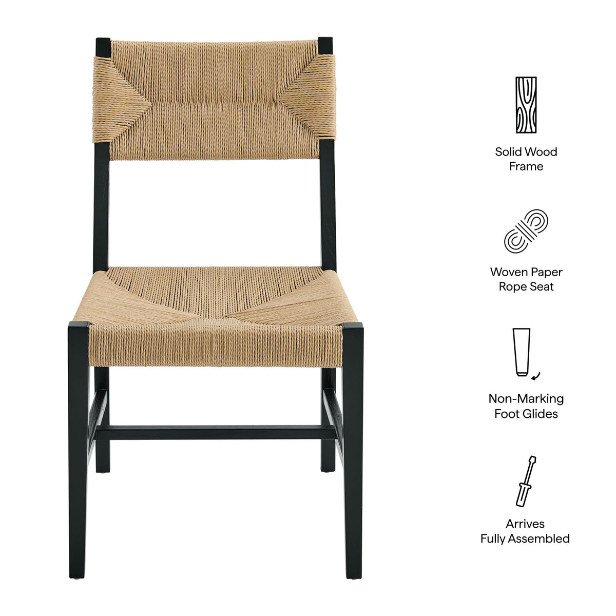 Bodie Wood Dining Chair Set of 2