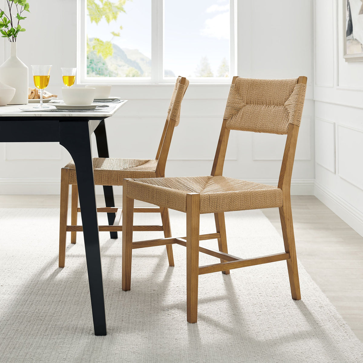 Bodie Wood Dining Chair Set of 2