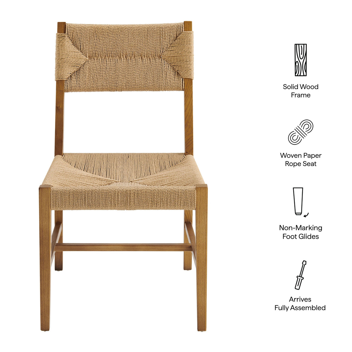 Bodie Wood Dining Chair Set of 2