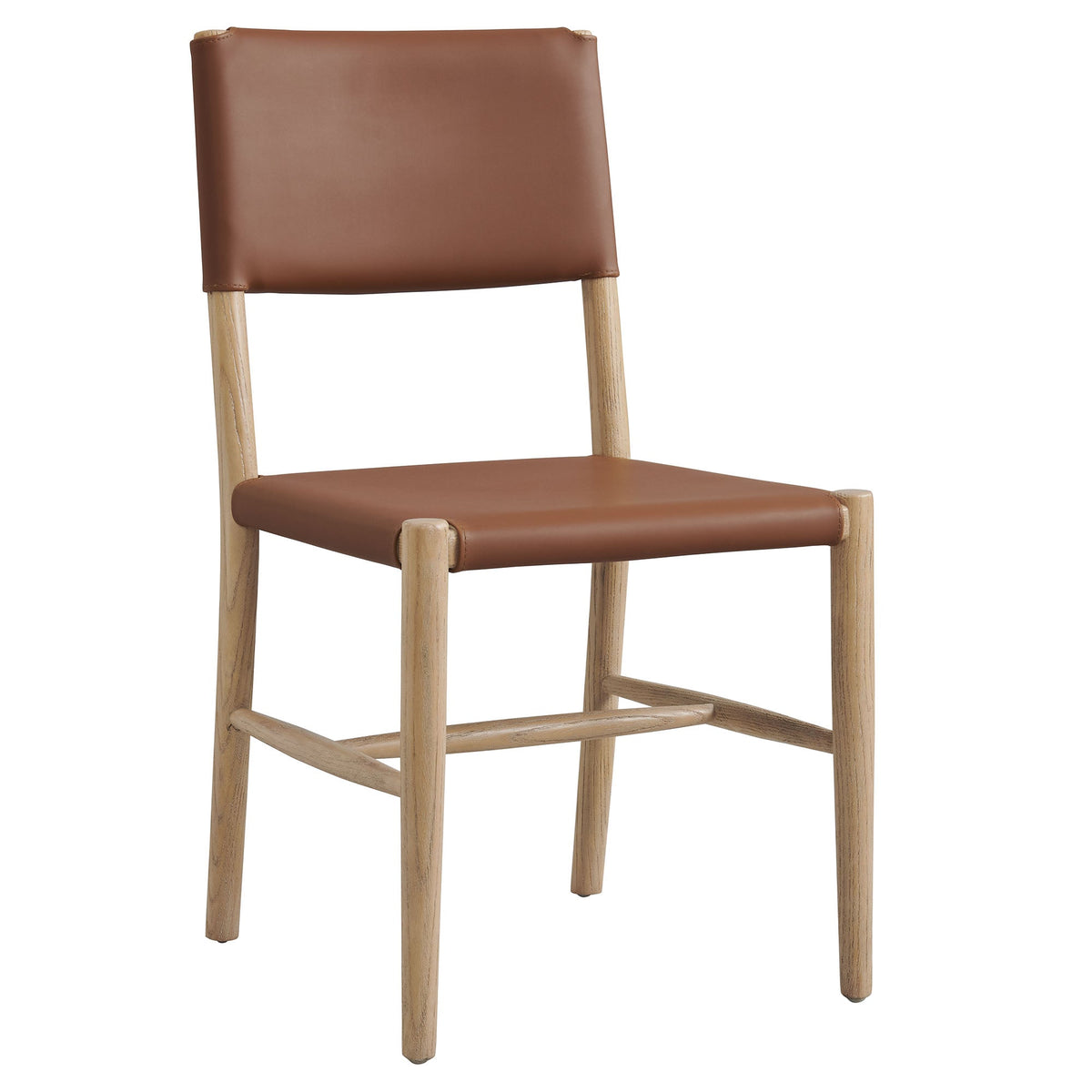 Dover Wood Vegan Leather Dining Side Chair
