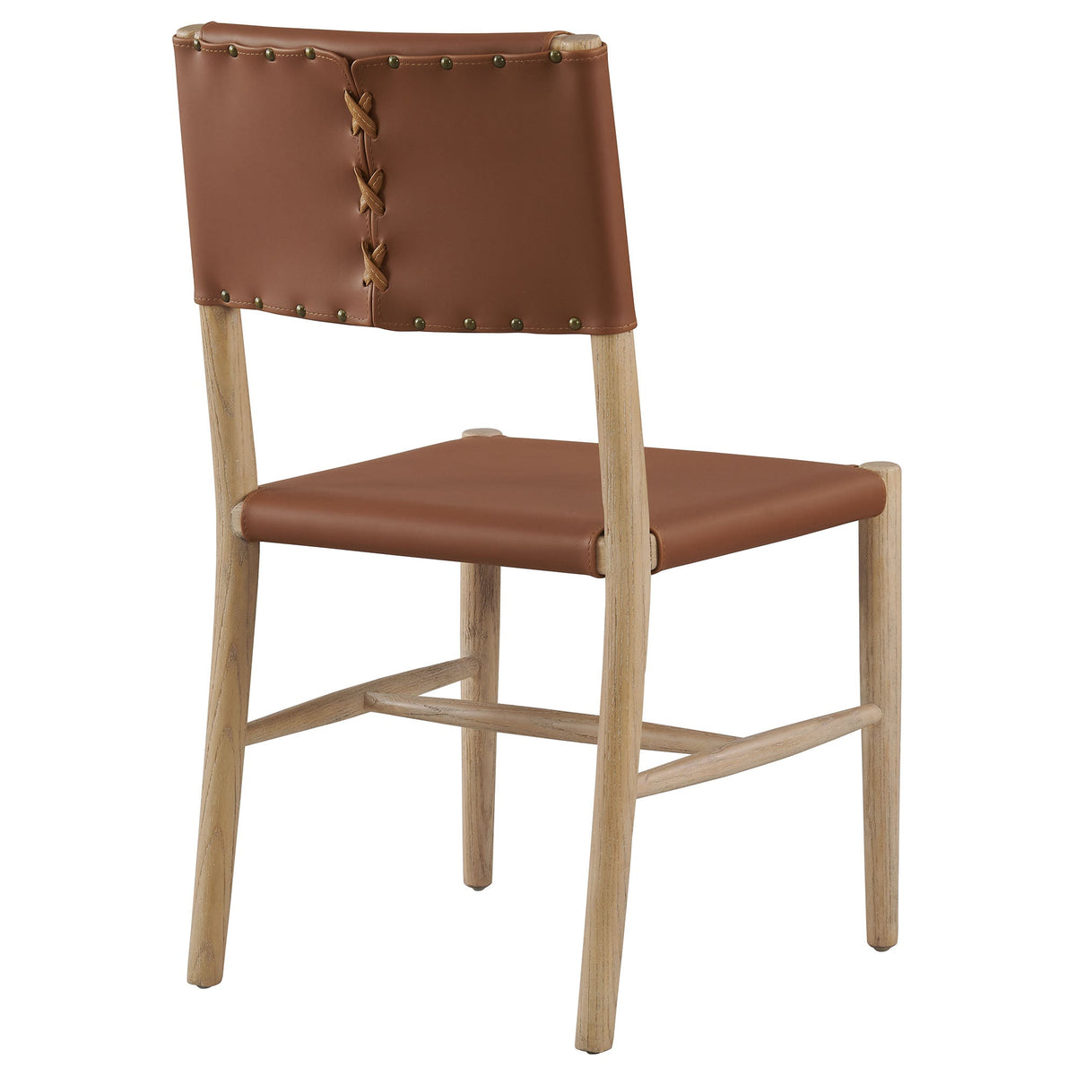 Dover Wood Vegan Leather Dining Side Chair