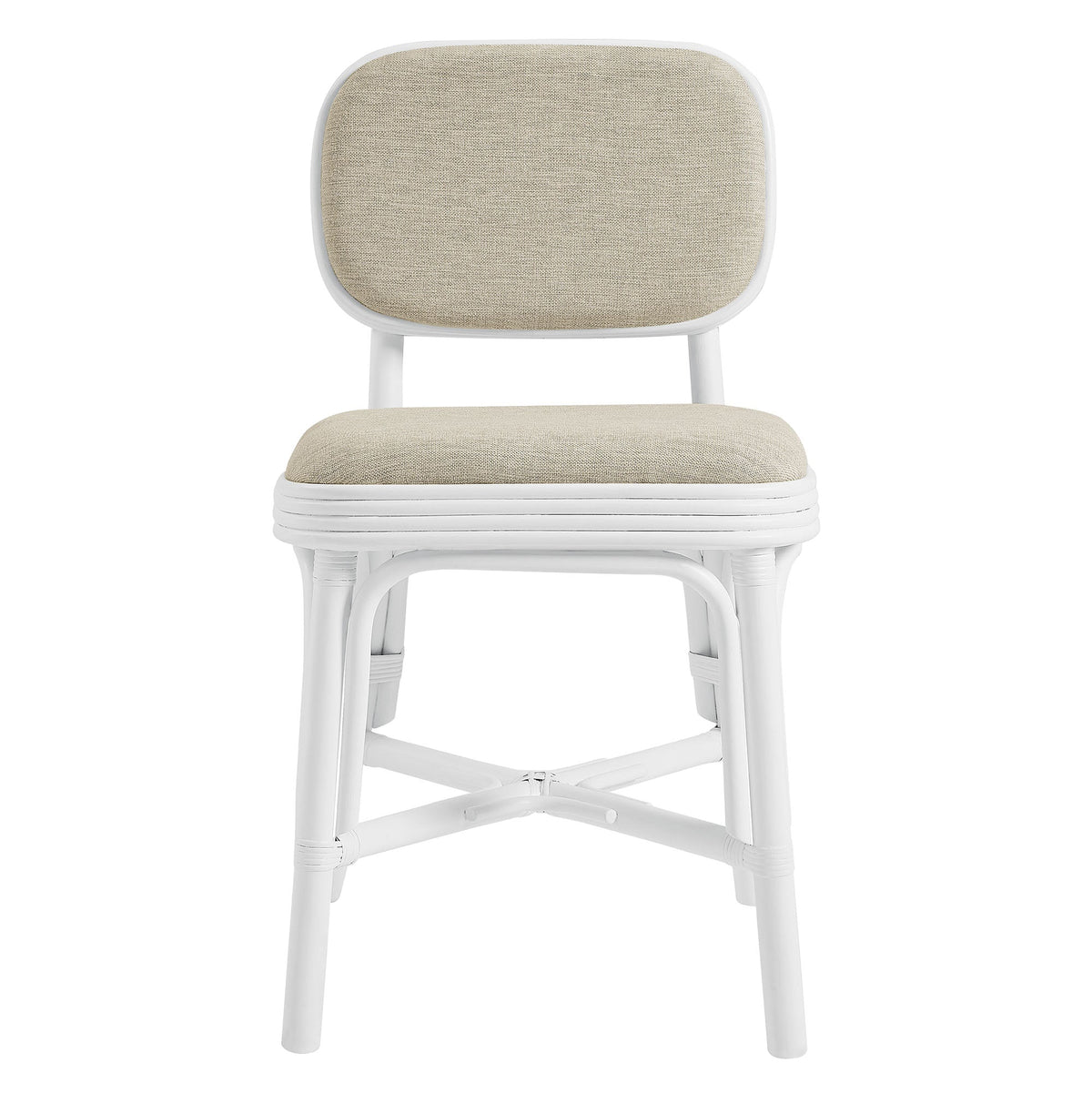 Bahari Upholstered Rattan Dining Chair