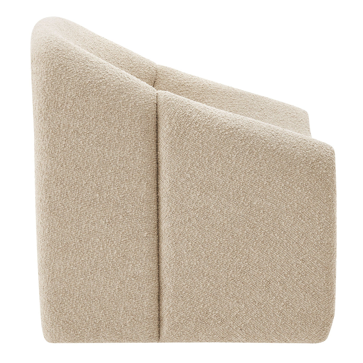 Vivi Looped Textural Fabric Curved Arm Accent Chair - view 6