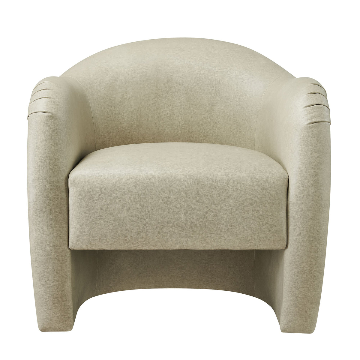 Compose Barrel Vegan Leather Accent Chair