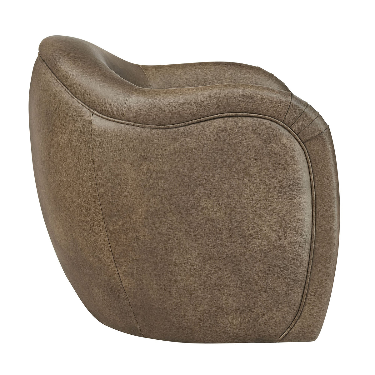 Compose Barrel Vegan Leather Accent Chair