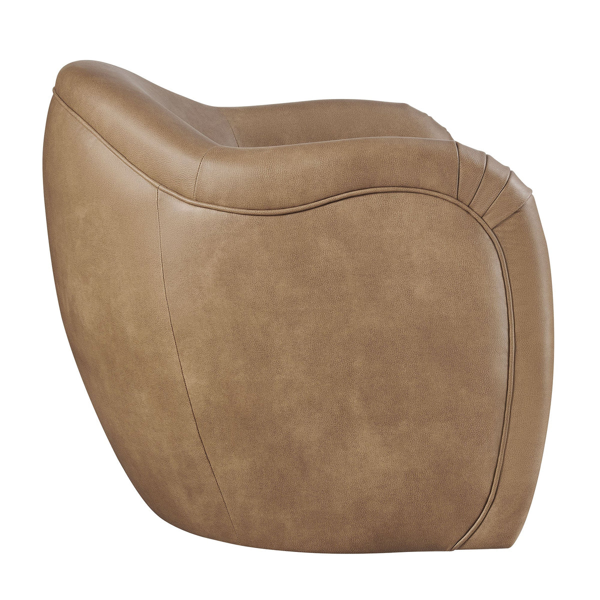 Compose Barrel Vegan Leather Accent Chair