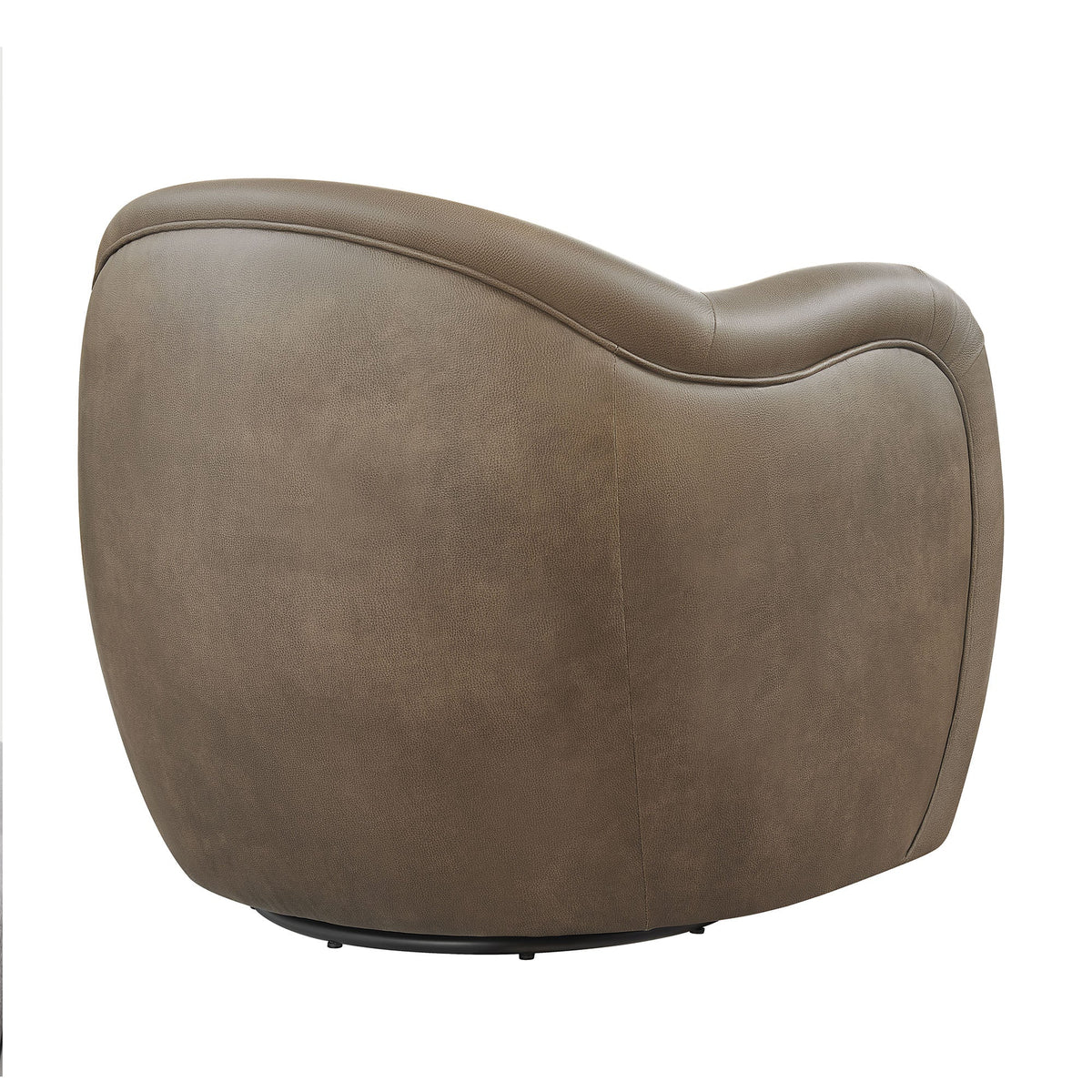 Compose Barrel Vegan Leather Swivel Armchair