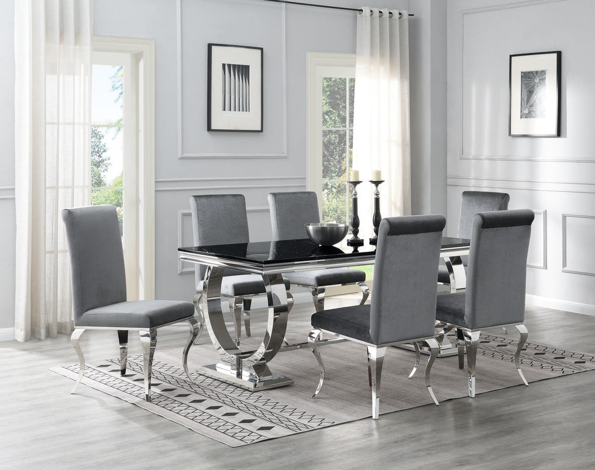 Black Marble Dining Table & Chair Options