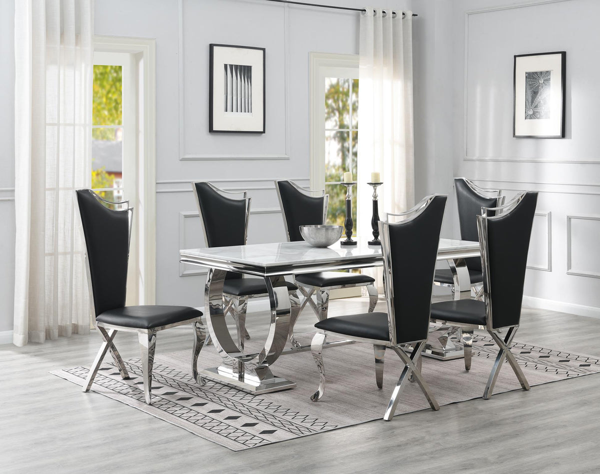 White Marble Dining Table & Chair Options