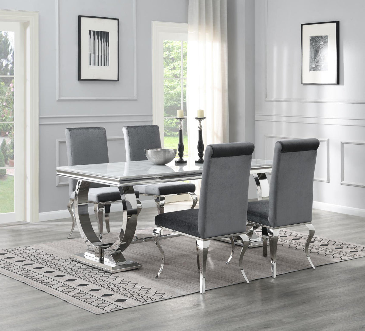 White Marble Dining Table & Chair Options