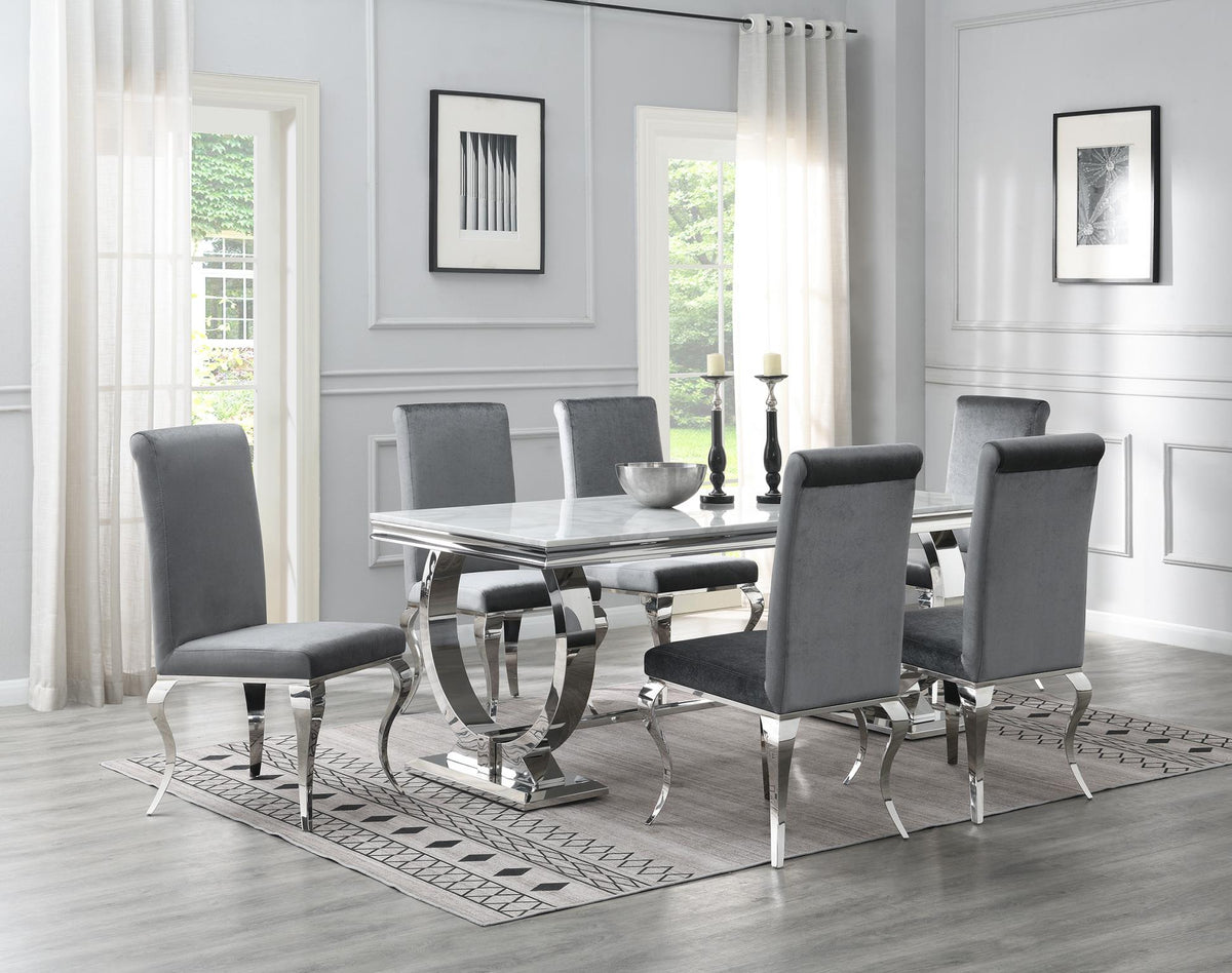 White Marble Dining Table & Chair Options