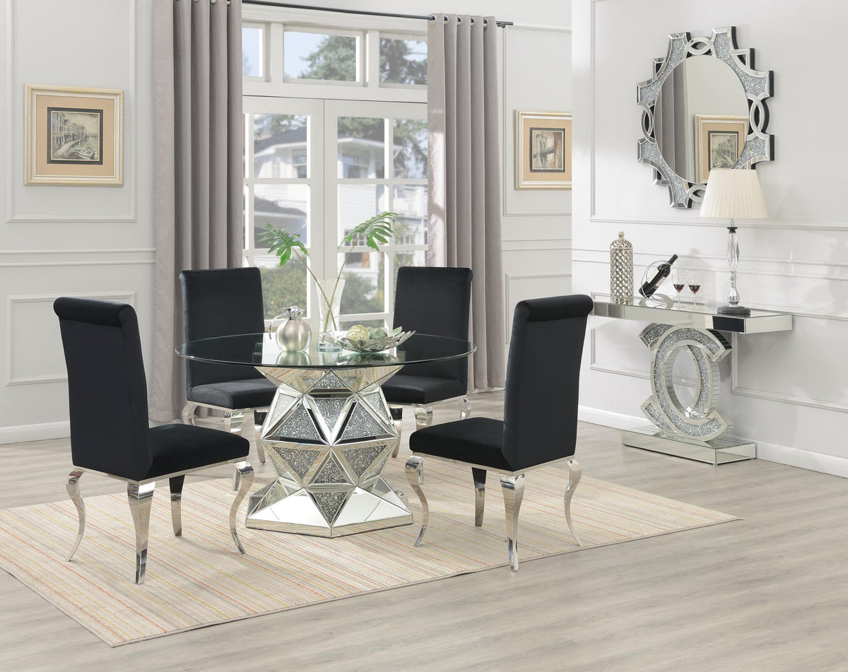 Glamour Dining Table & Four Chairs