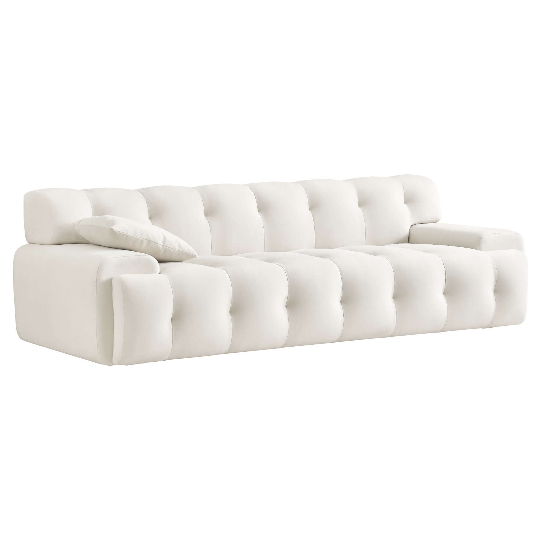 Gather Cream Velvet Sofa