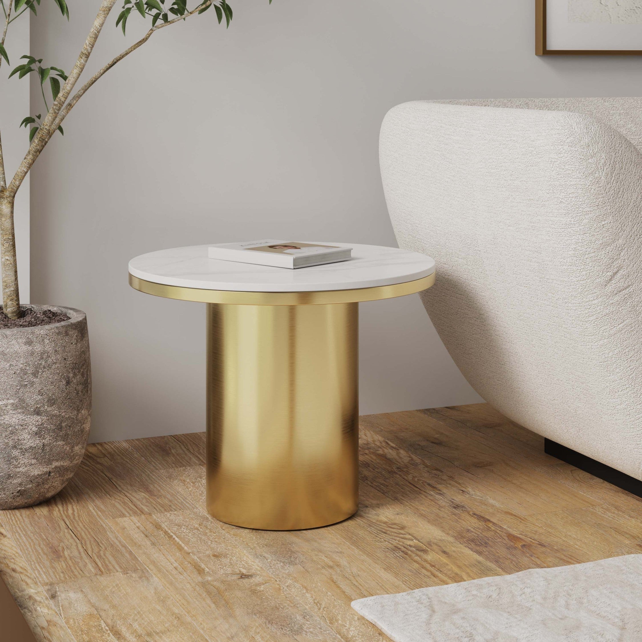Glenn Gold End Table