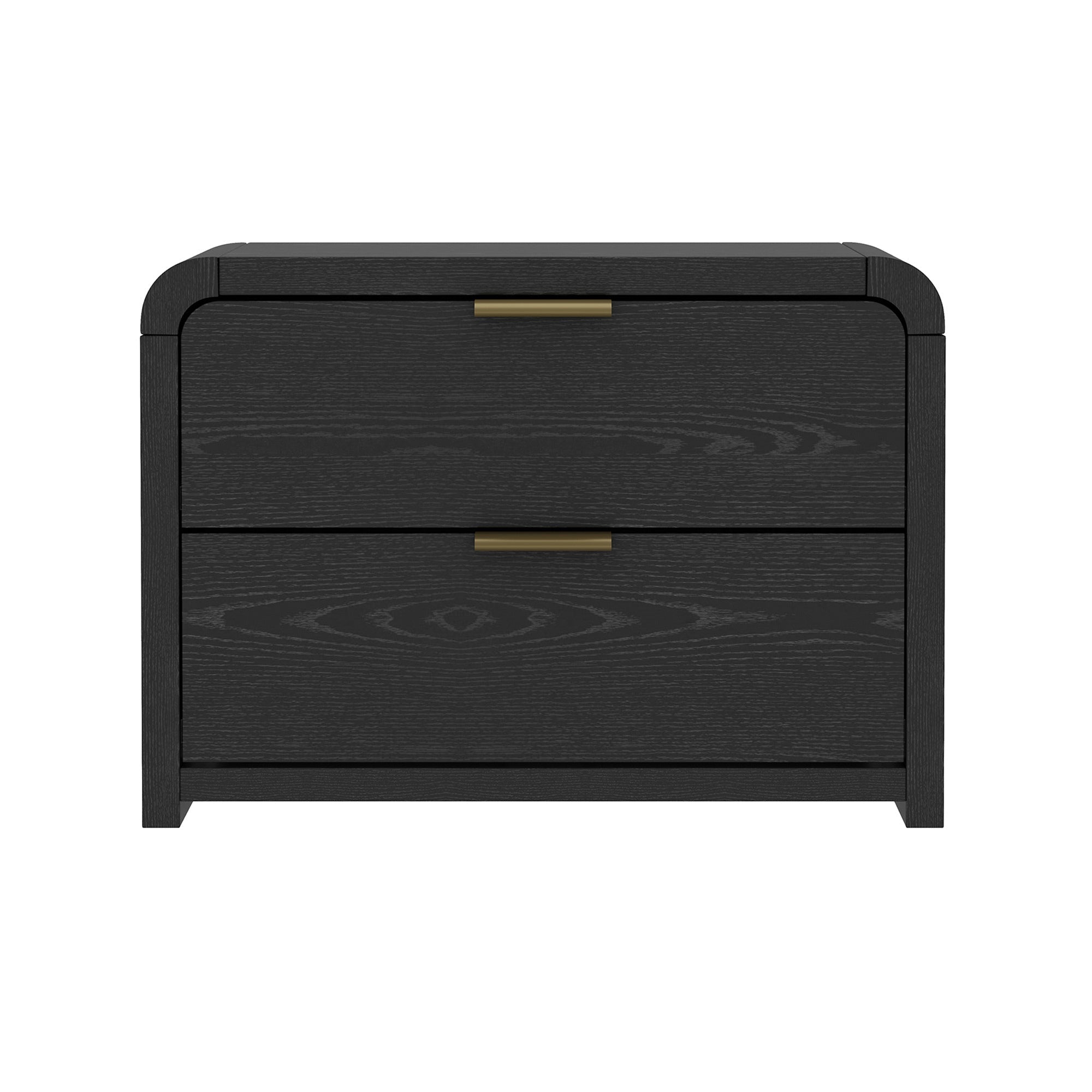 Grace Black and Gold Nightstand