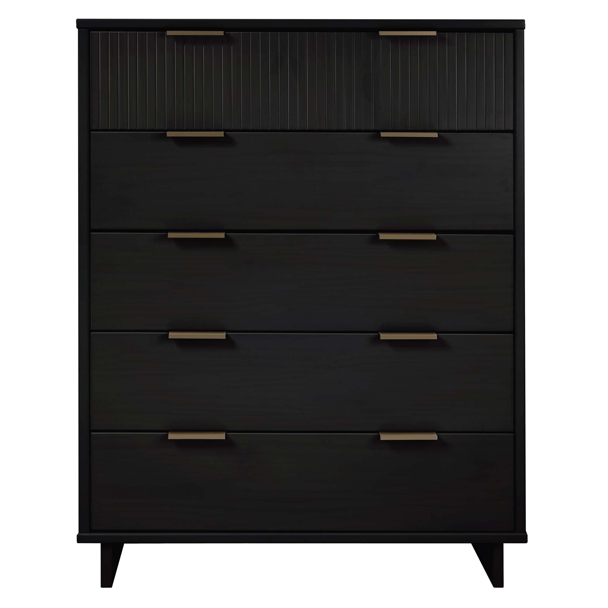 Granville 45" Modern Black Tall Dresser