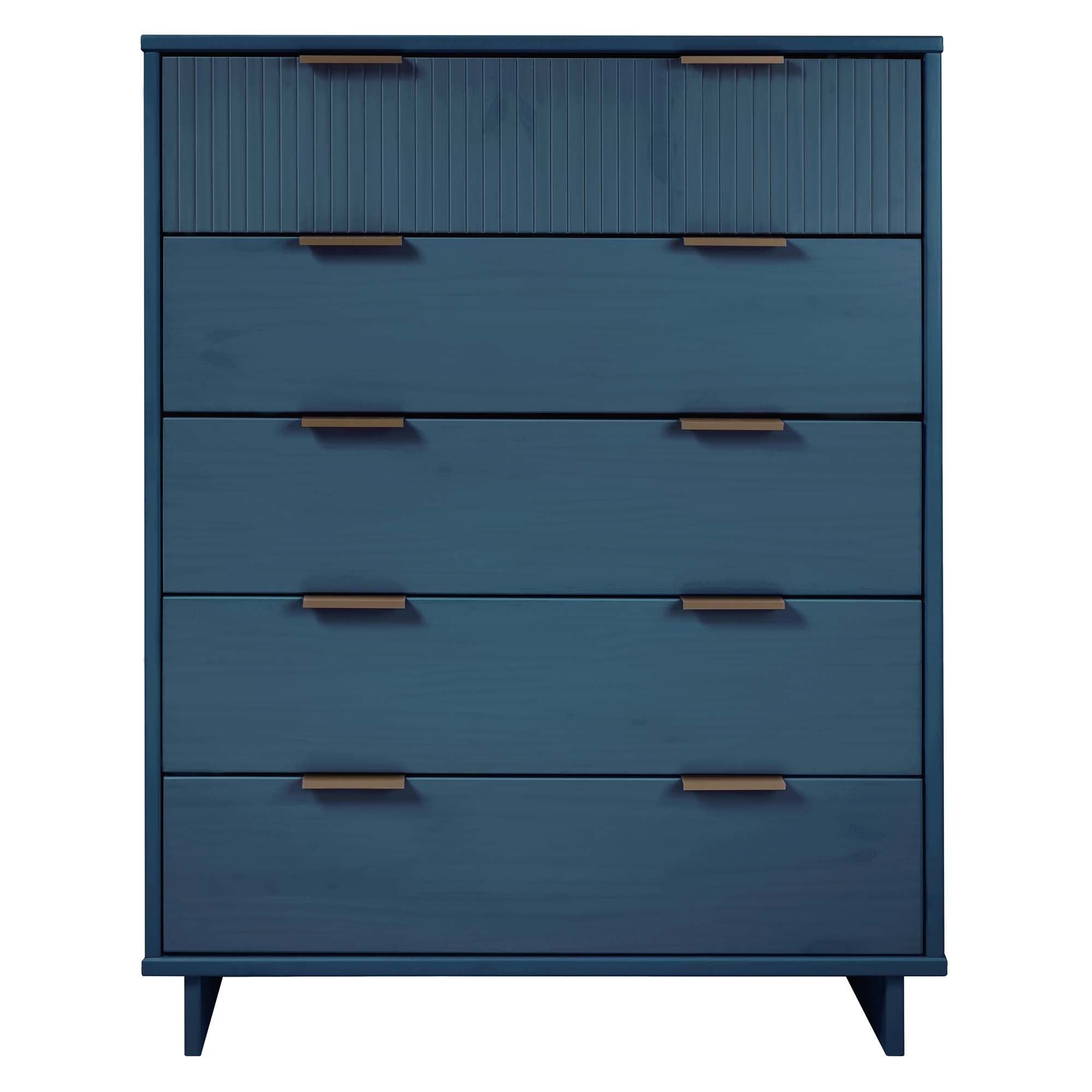 Granville 49" Modern Midnight Blue Tall Dresser