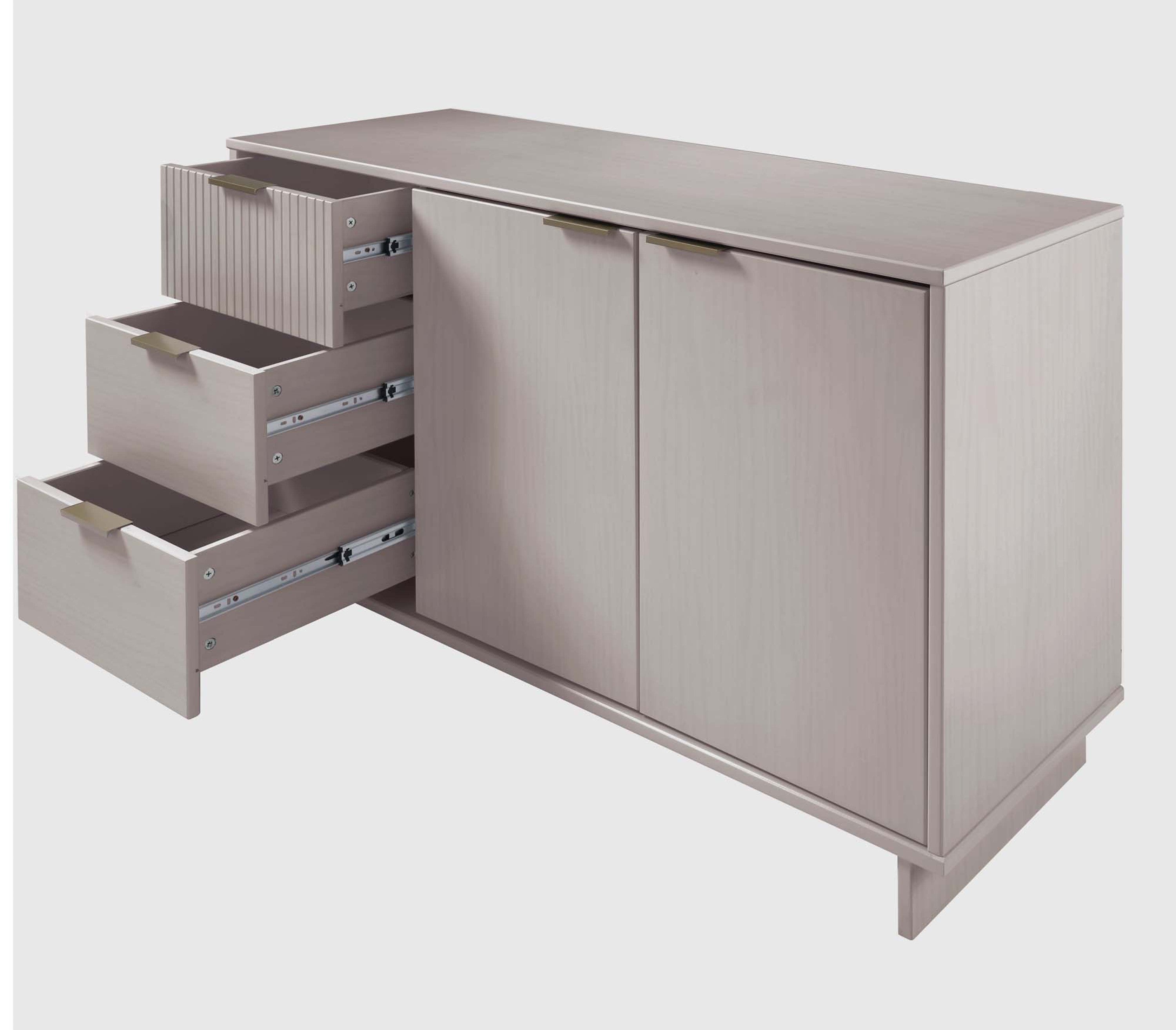 Granville 55" Modern Light Grey Sideboard