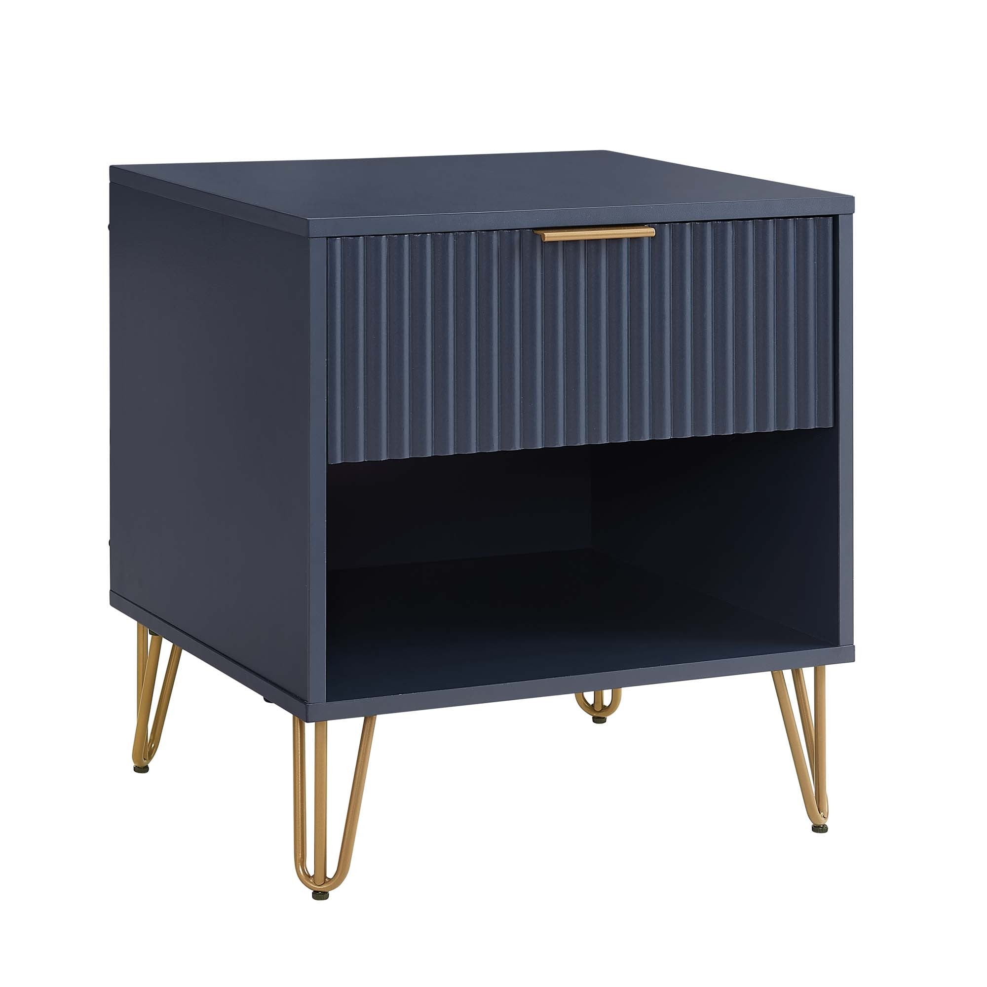 Granville Midnight Blue Nightstand 1.0