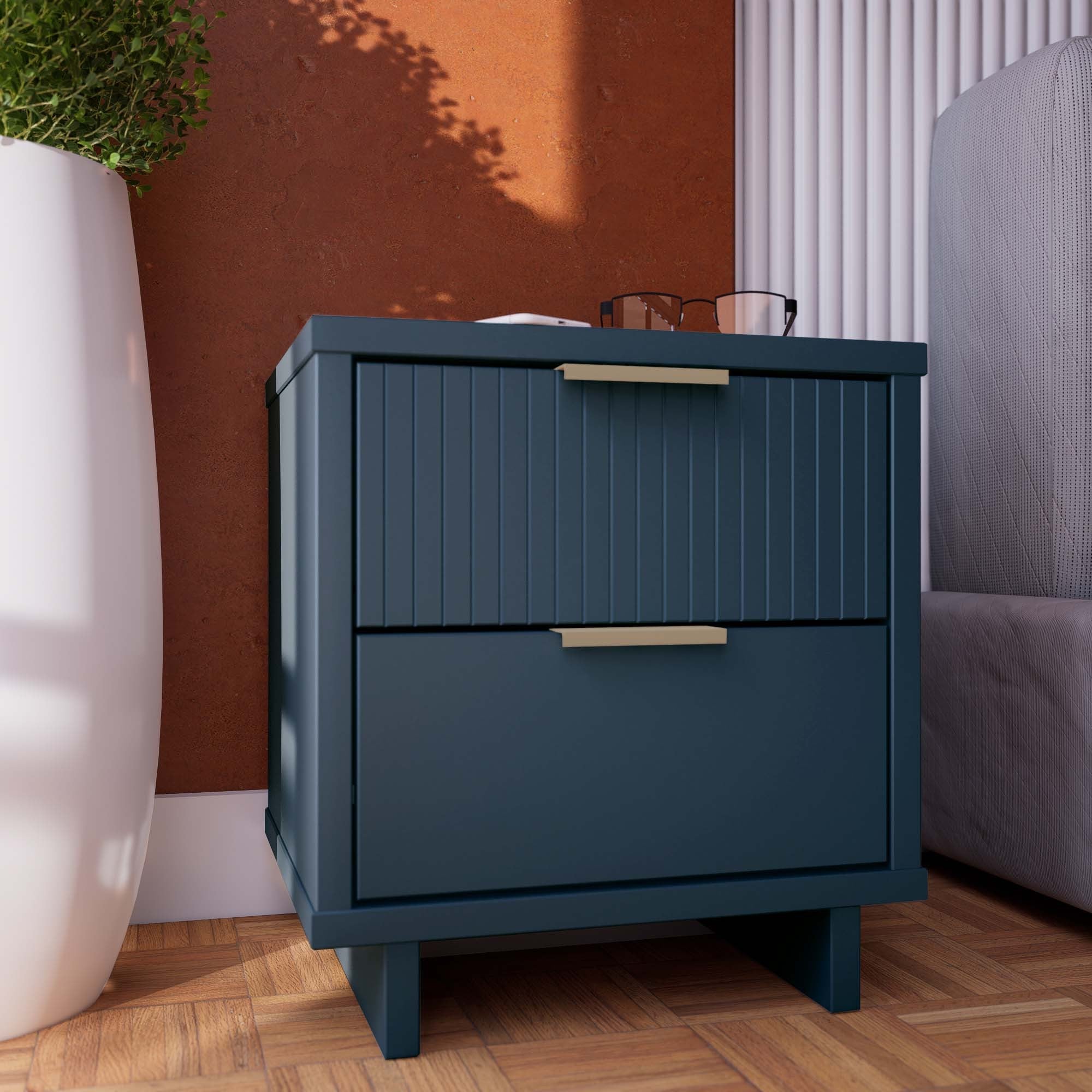 Granville Nightstand 2.0 in Midnight Blue