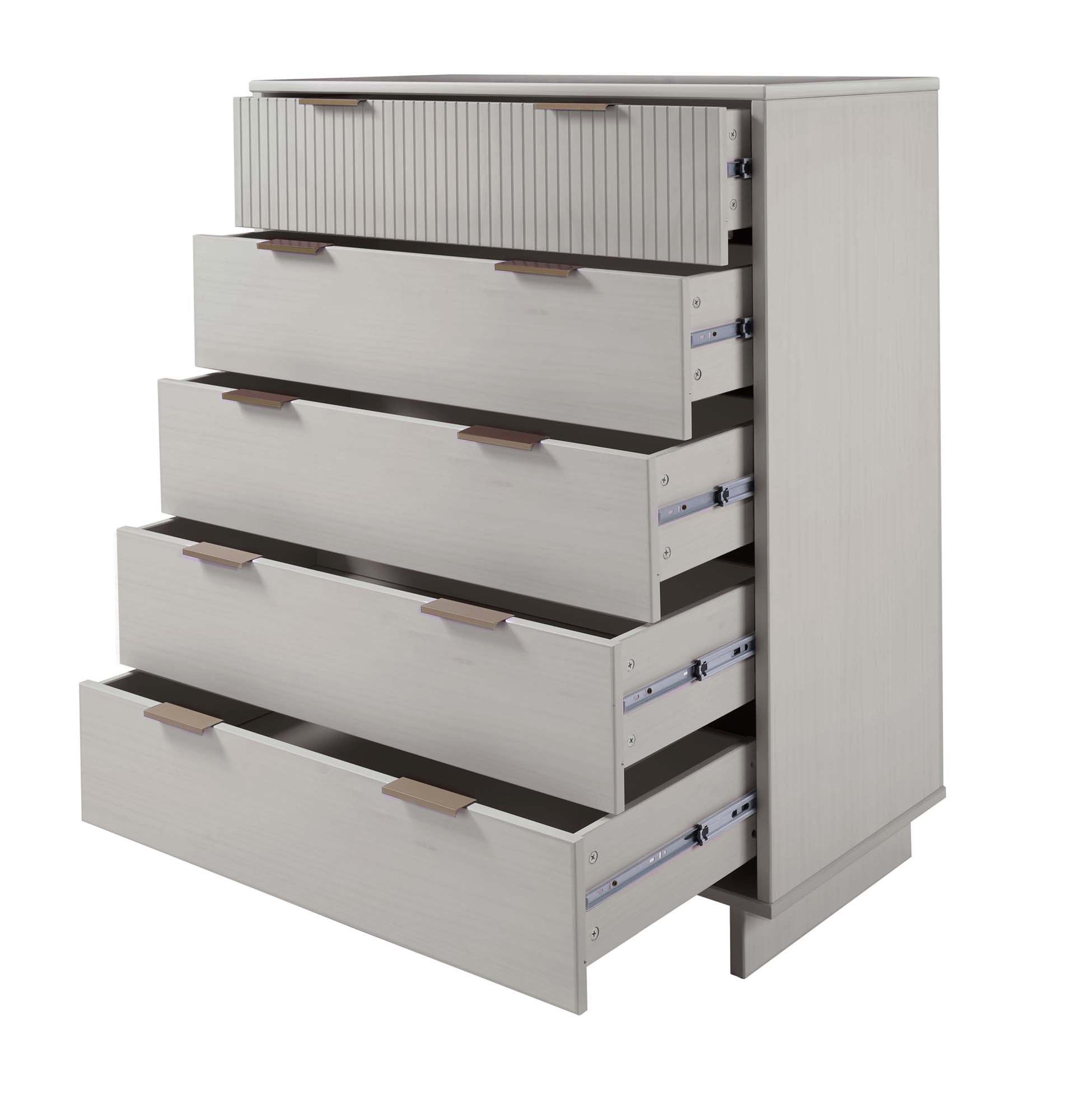 Granville Tall Dresser in Light Grey