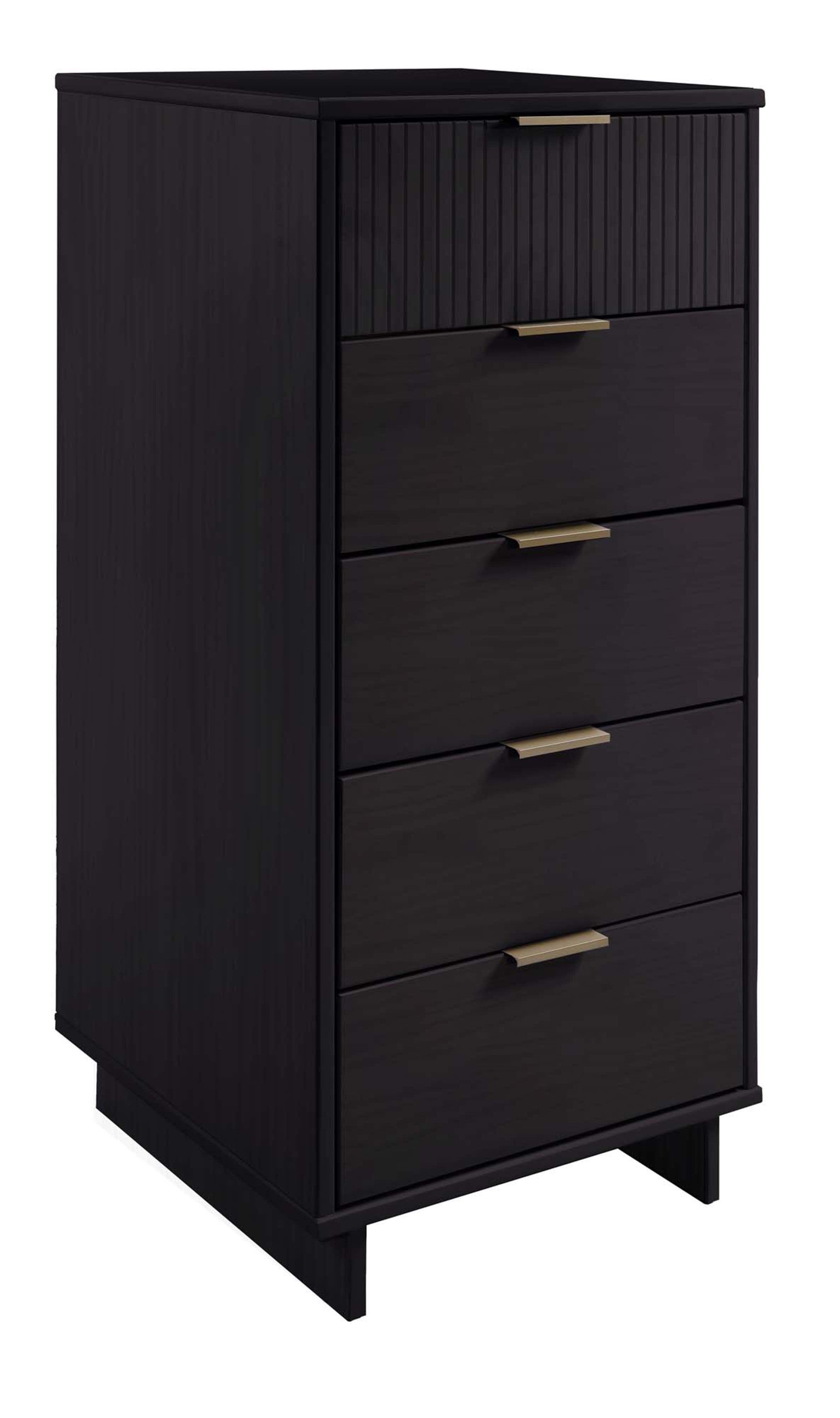 Granville Tall Narrow Black Dresser