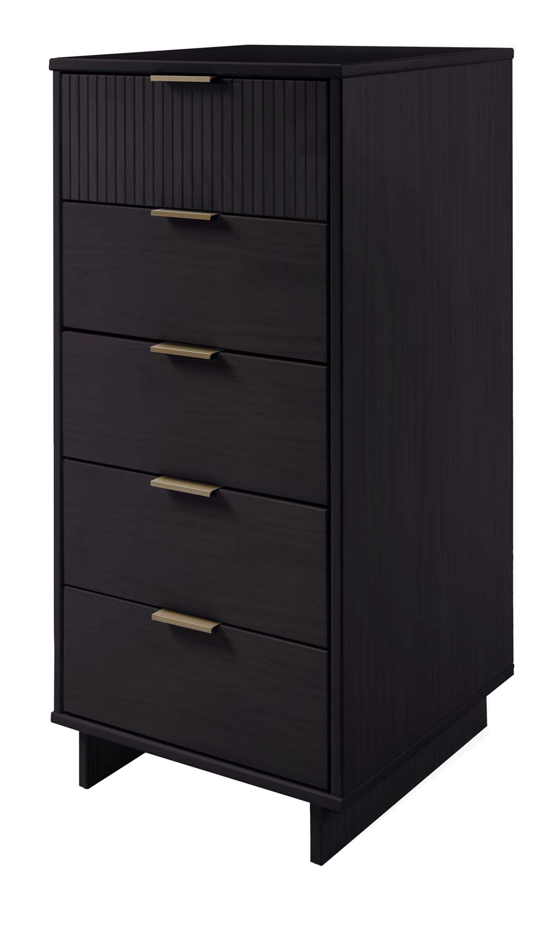Granville Tall Narrow Black Dresser