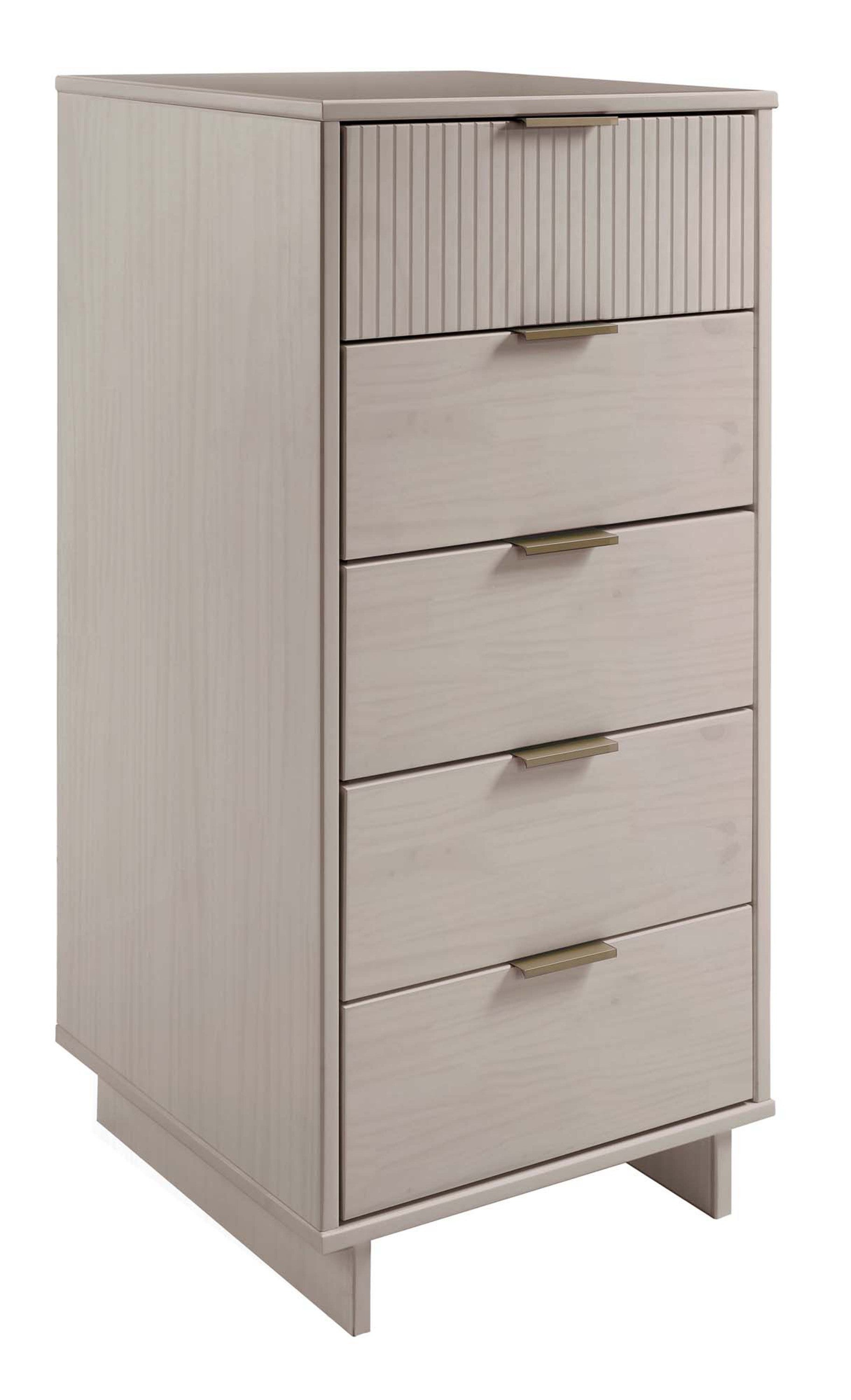 Granville Tall Narrow Light Grey Dresser