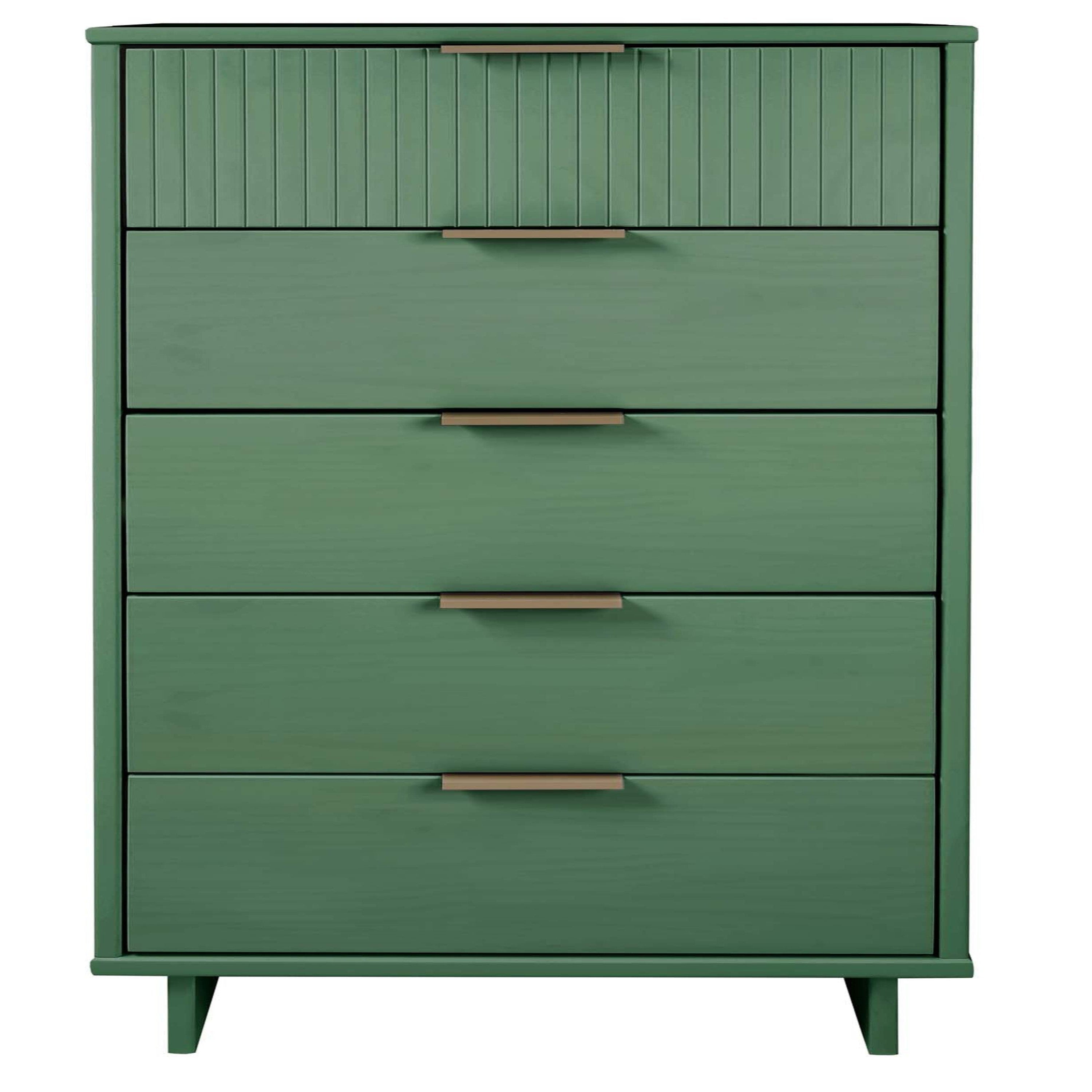 Granville Tall Narrow Sage Green Dresser