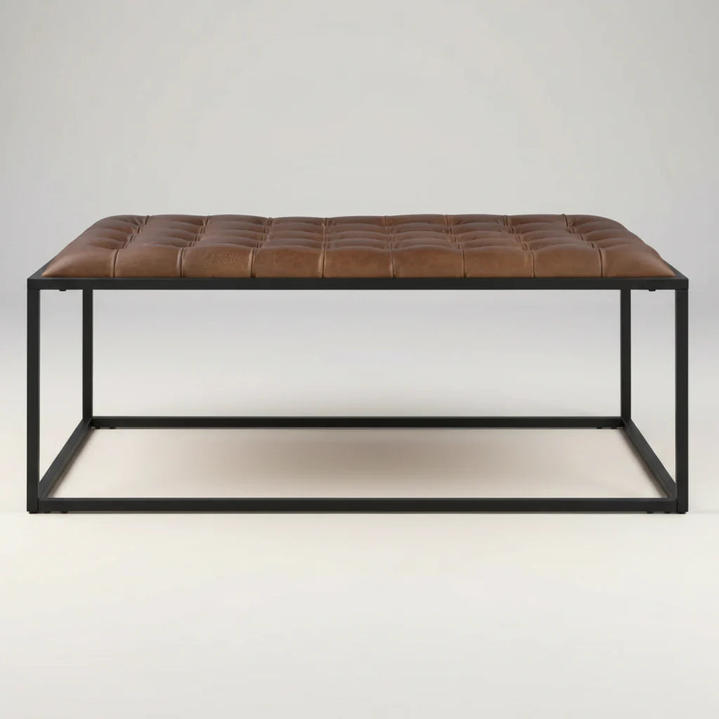 Junsor Cocktail Ottoman - Brown