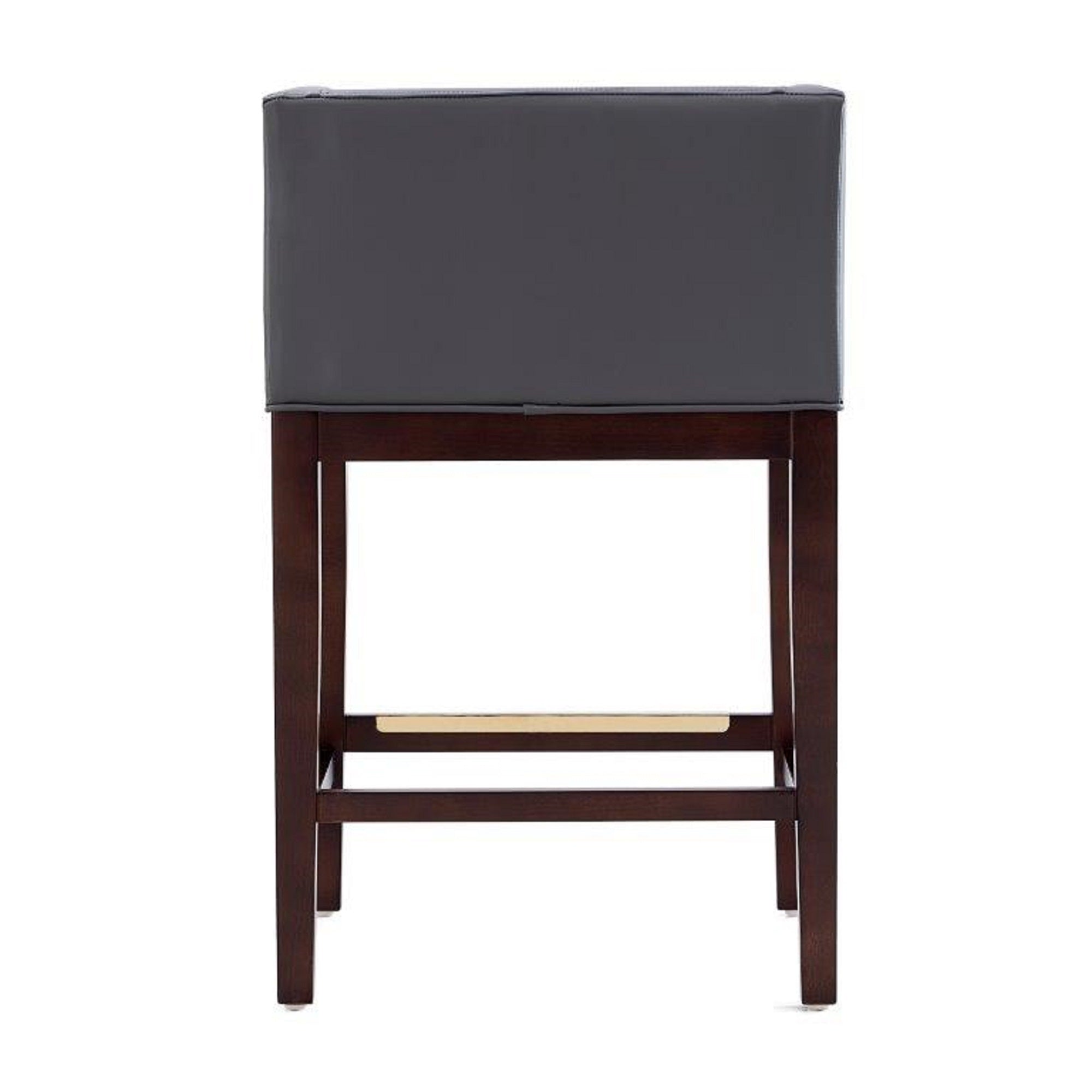 Kingsley Counter Stool with Backrest - Gray