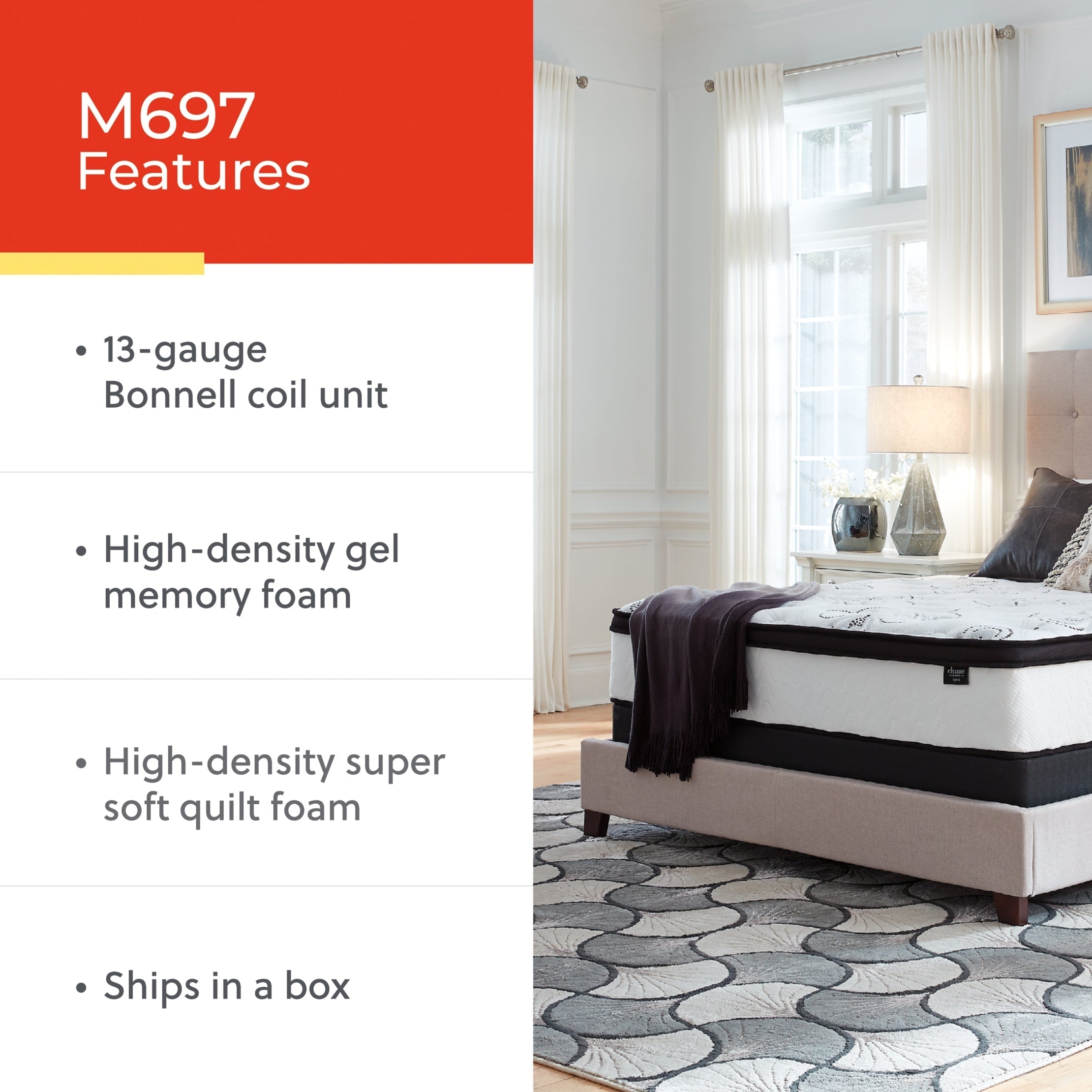 Chime 12 Inch Hybrid Mattress
