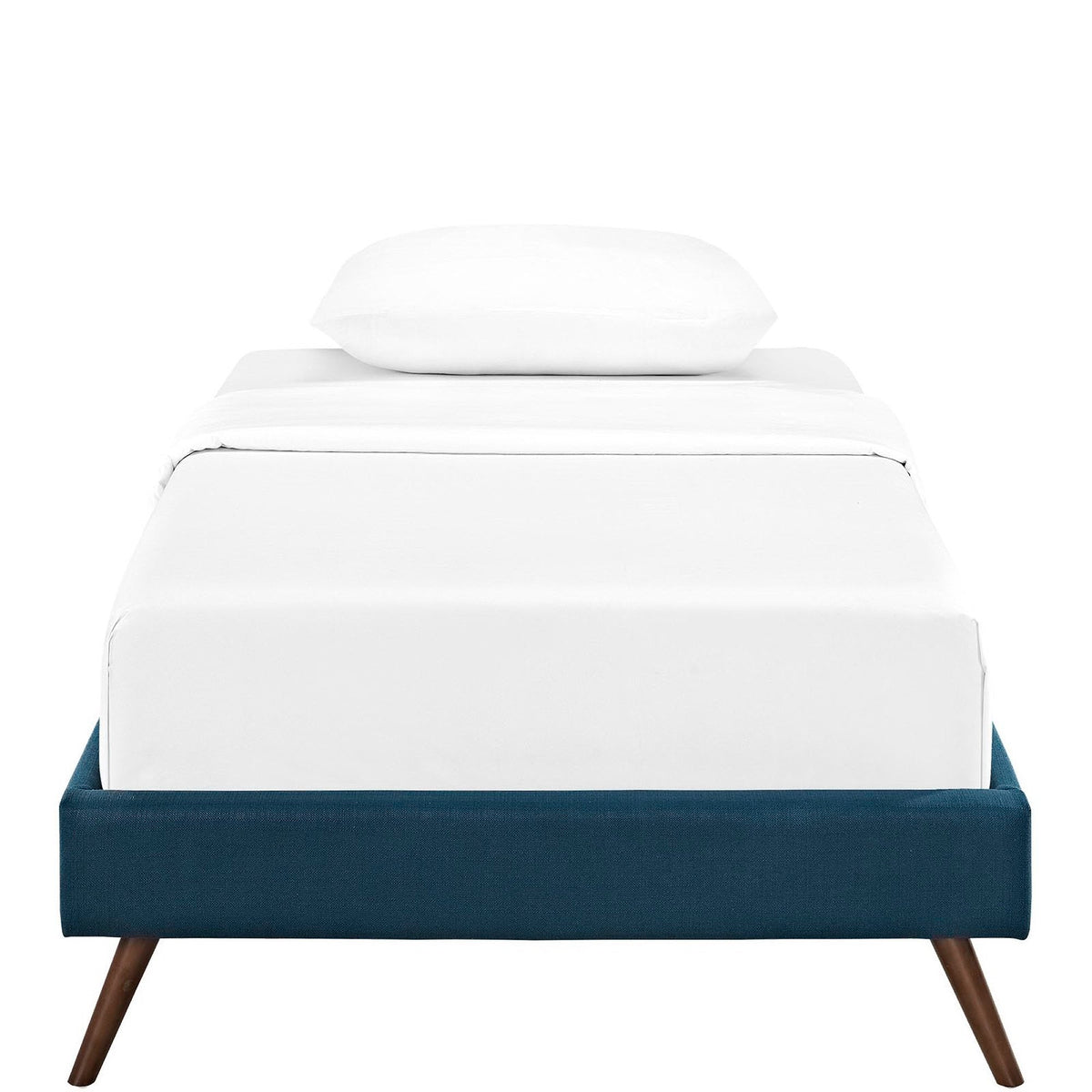 Helen Fabric Bed Frame with Round Splayed Legs