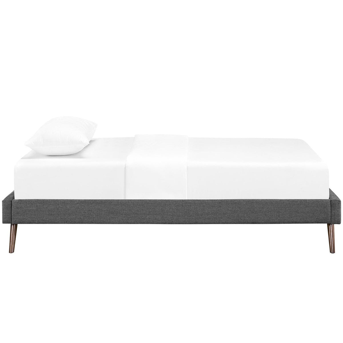Helen Fabric Bed Frame with Round Splayed Legs