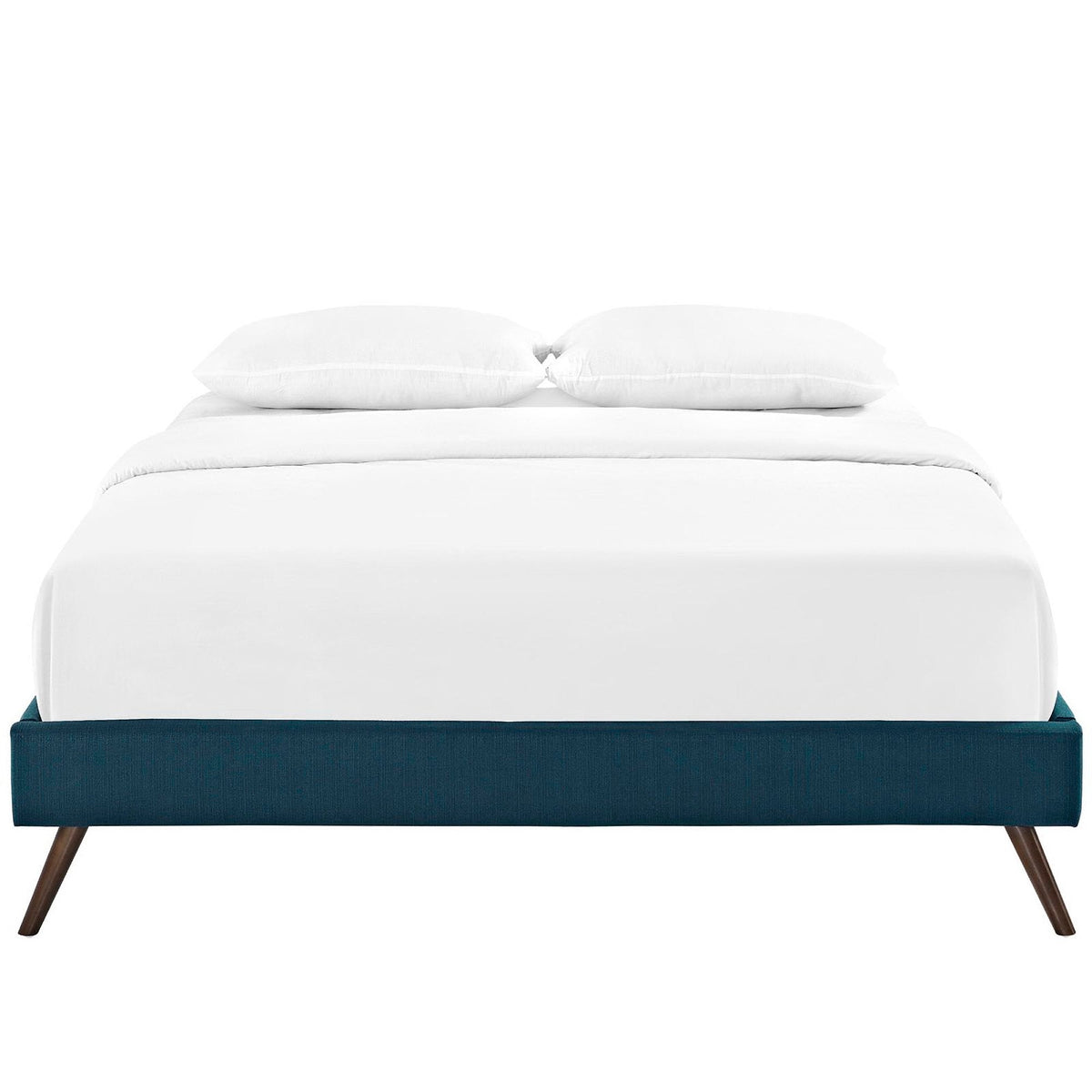 Helen Fabric Bed Frame with Round Splayed Legs