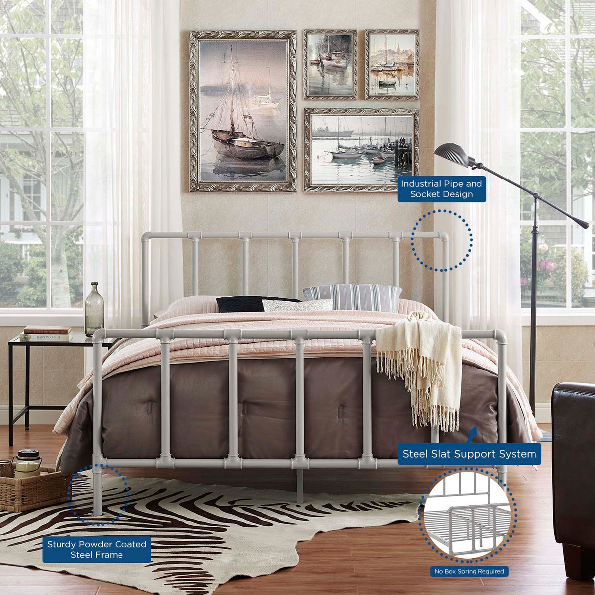 Dower Stainless Steel Bed